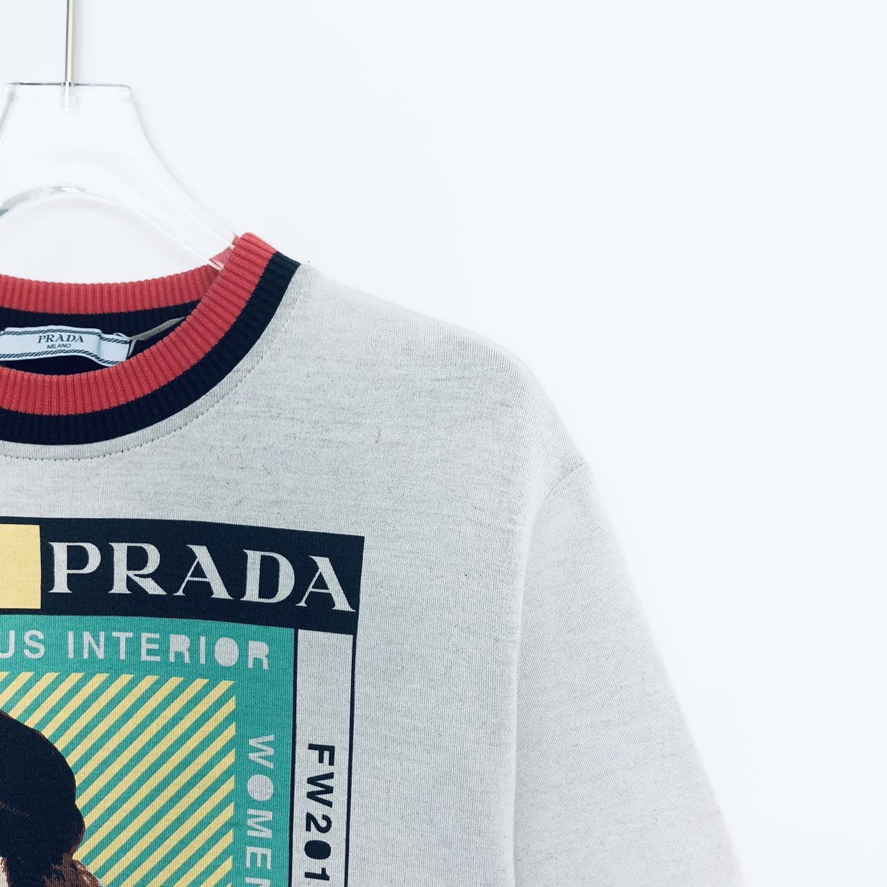 Prada Prada Striped Print Crew Neck Short Sleeve T-shirt K26WX Size XS / US 0-2 / IT 36-38 - 3 Thumbnail