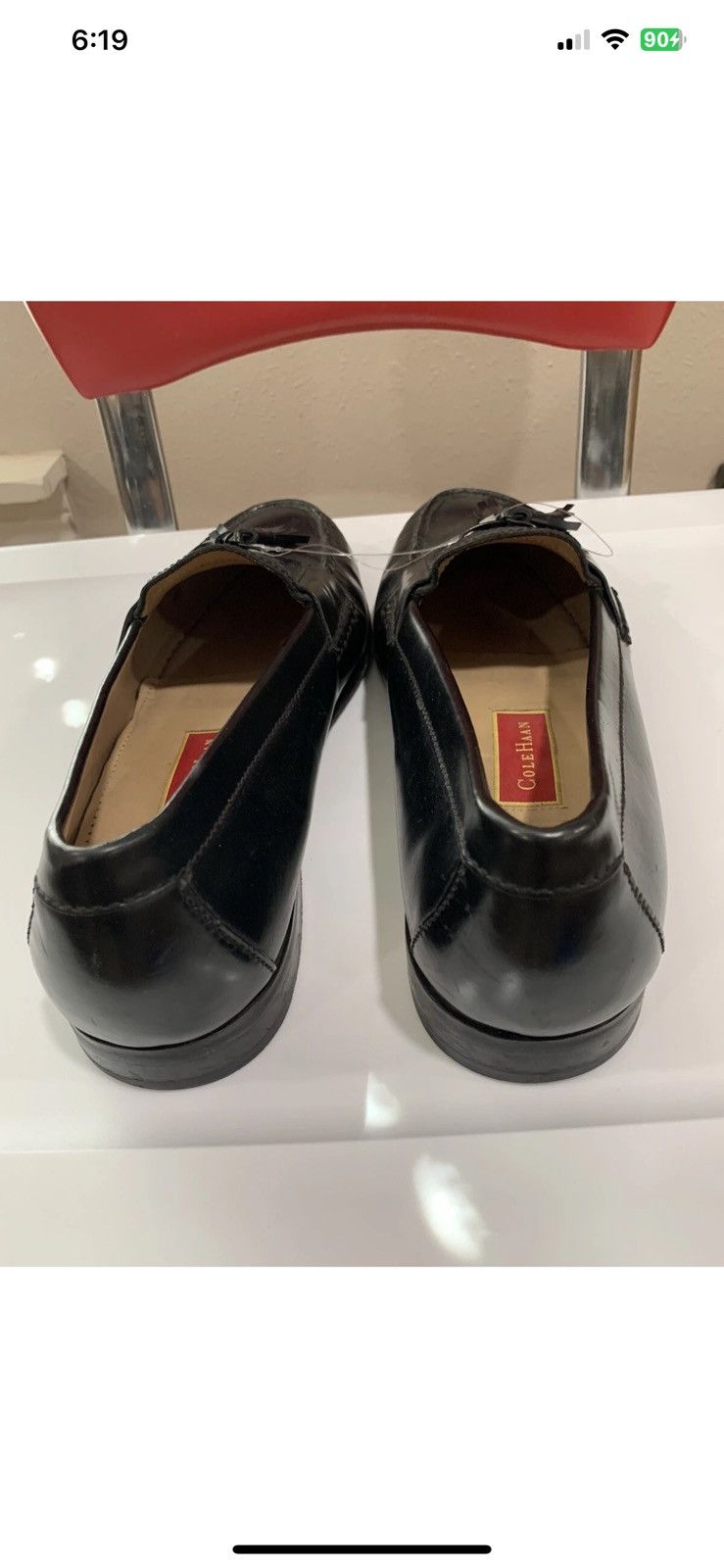 Cole Haan Cole Haan mens sz 11.5 D black loafers slip on tassel shoes Size US 11.5 / EU 44-45 - 6 Thumbnail