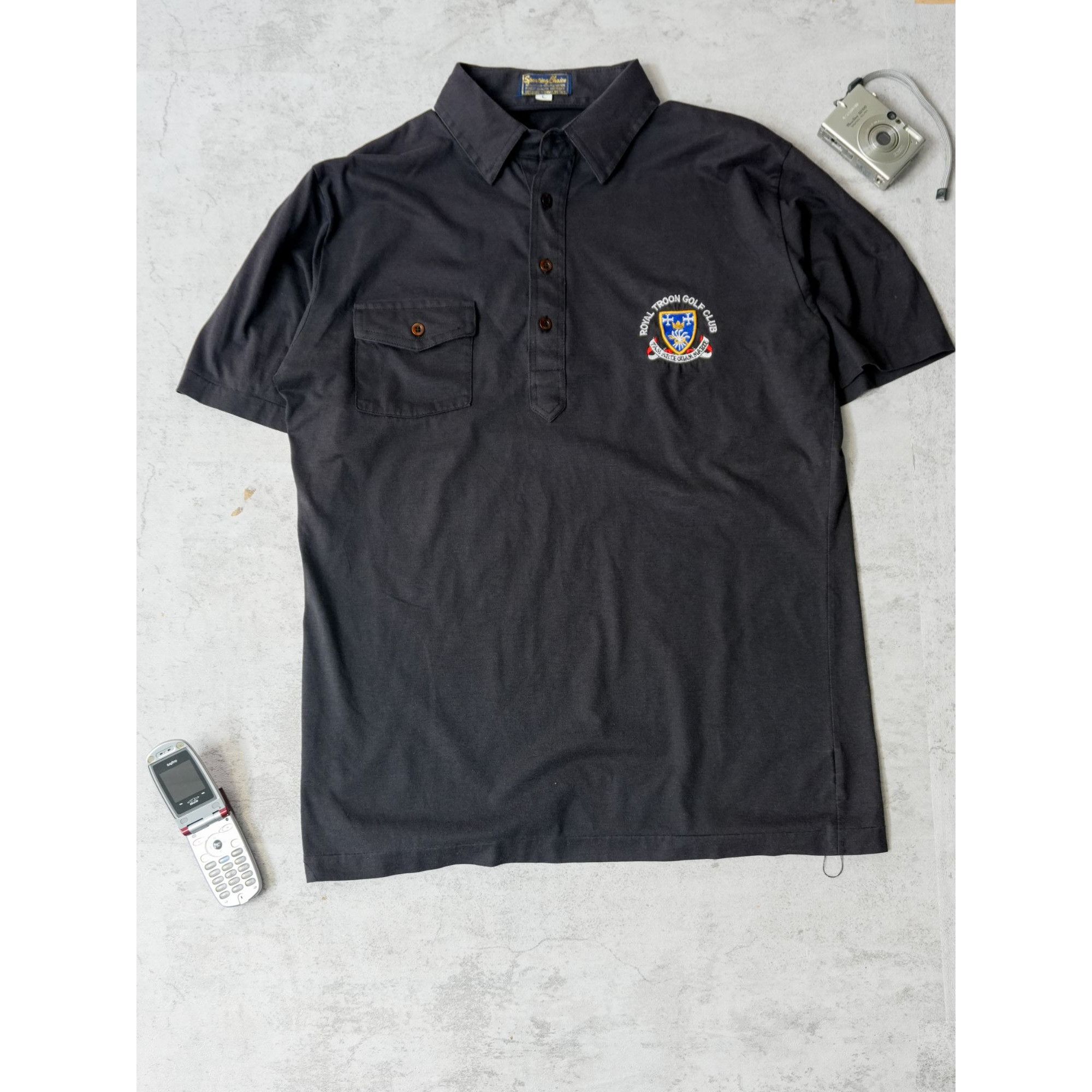 Other Vintage 80s Royals Troon Golf Club Single Stitch Shirt Size US L / EU 52-54 / 3 - 1 Thumbnail