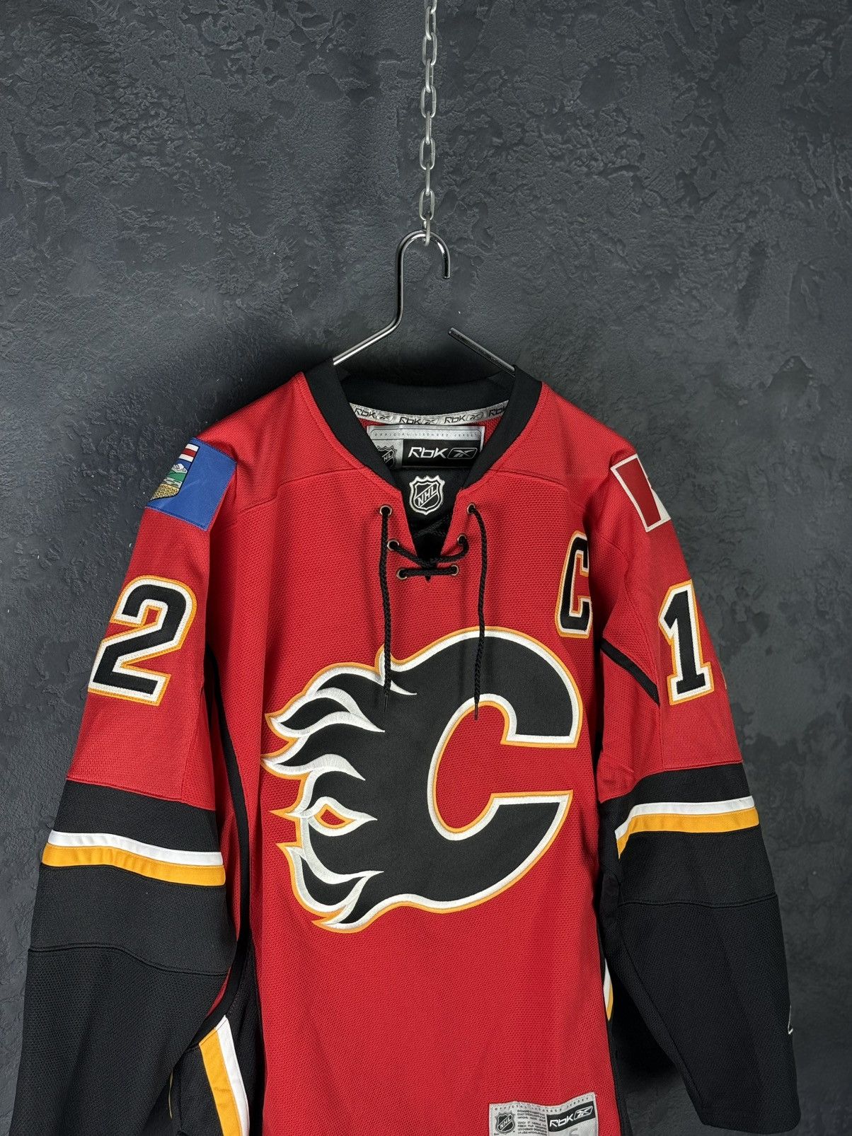Reebok Vintage Rebook NHL Calgary Flames #12 Jarome Iginla Jersey Size US S / EU 44-46 / 1 - 5 Thumbnail