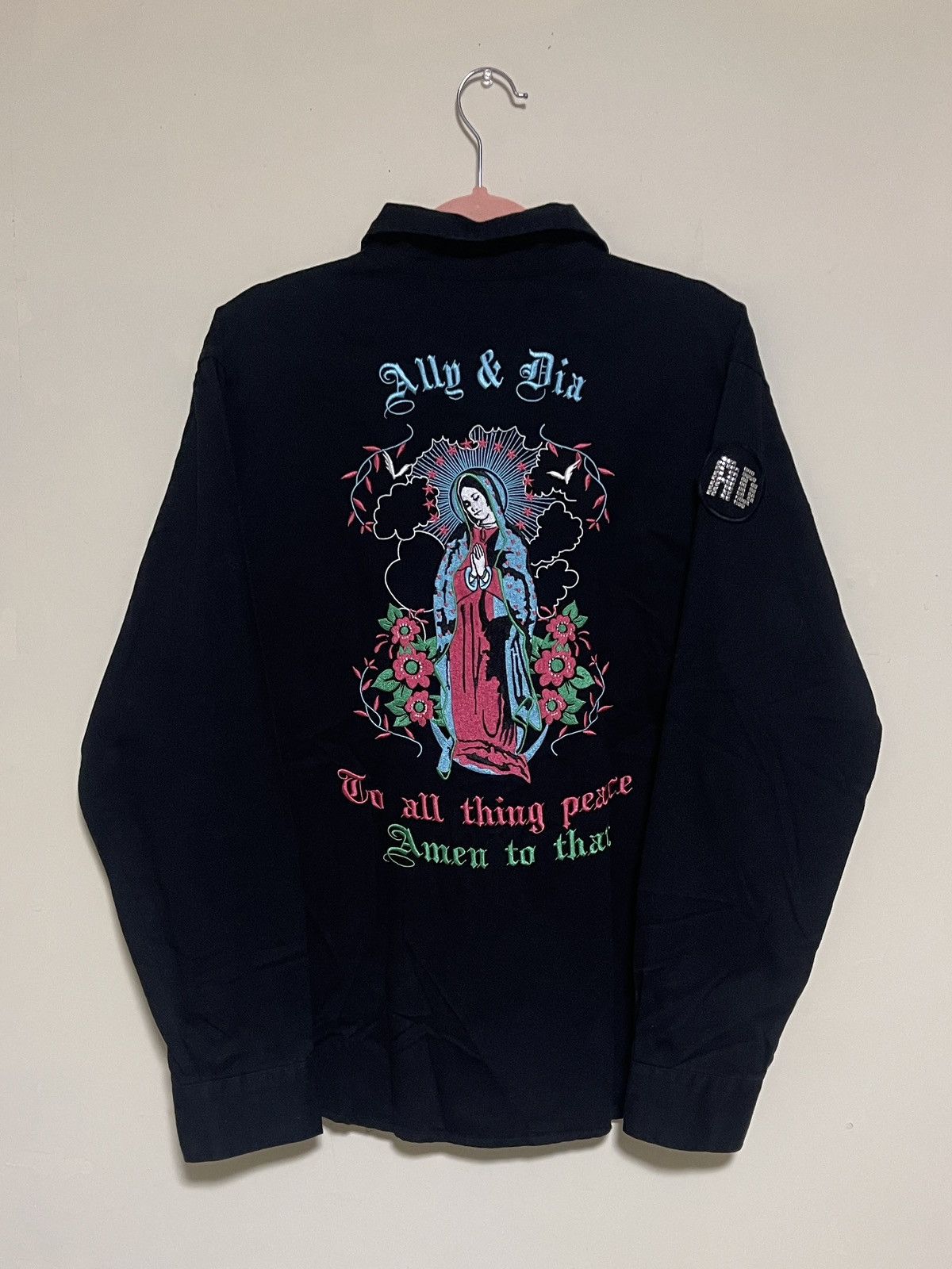 Japanese Brand Ally & Dia long sleeve embroidered shirt Maria Size US M / EU 48-50 / 2 - 1 Thumbnail