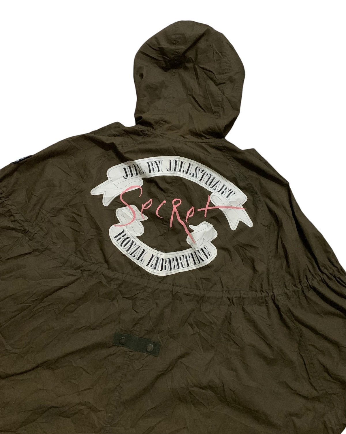 Jil Stuart 💥Vtg Jill Stuart Military Poncho Hoodie Size ONE SIZE - 4 Thumbnail