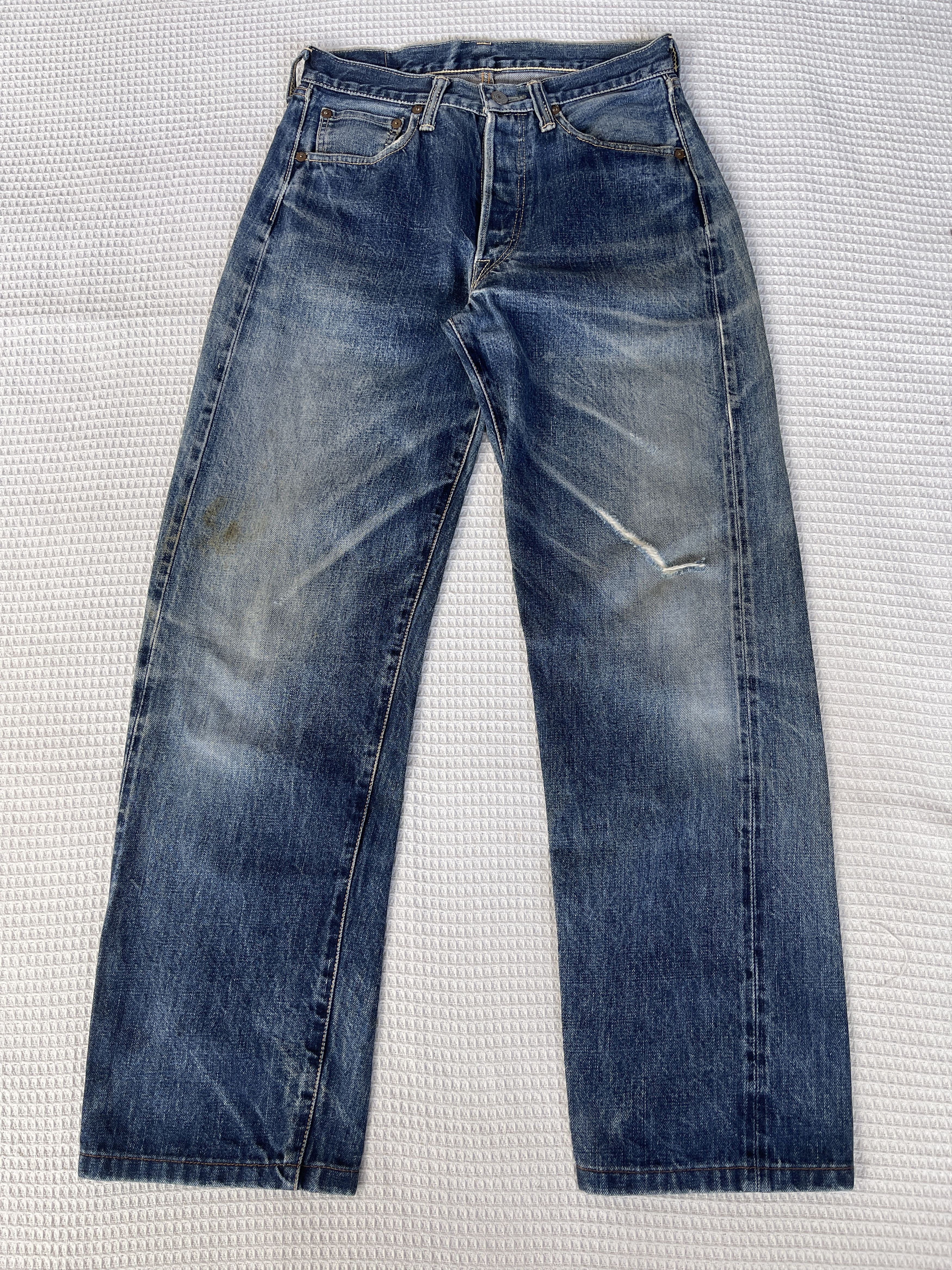 Japanese Brand Last Drop🔥Rare🔥Vtg PHERROW’S Selvedge Distressed Denim Jeans Size US 29 - 1 Thumbnail