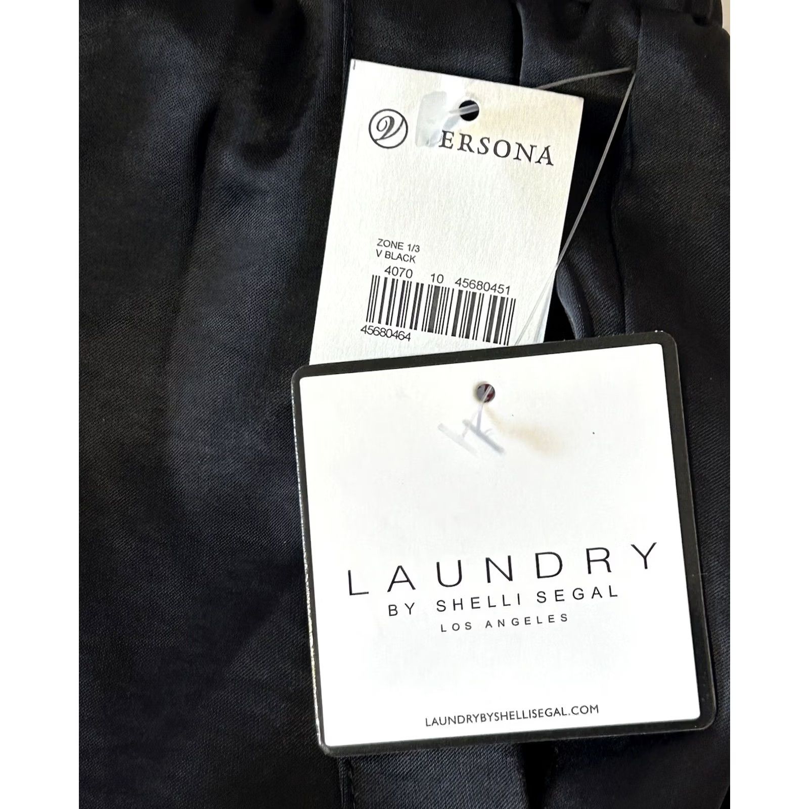 Laundry by Shelli Segal VINTAGE LAUNDRY BY SHELLI SEGAL Women's Cargo Pants Wide Leg Black Medium NWT New Size 32" / US 10 / IT 46 - 3 Thumbnail