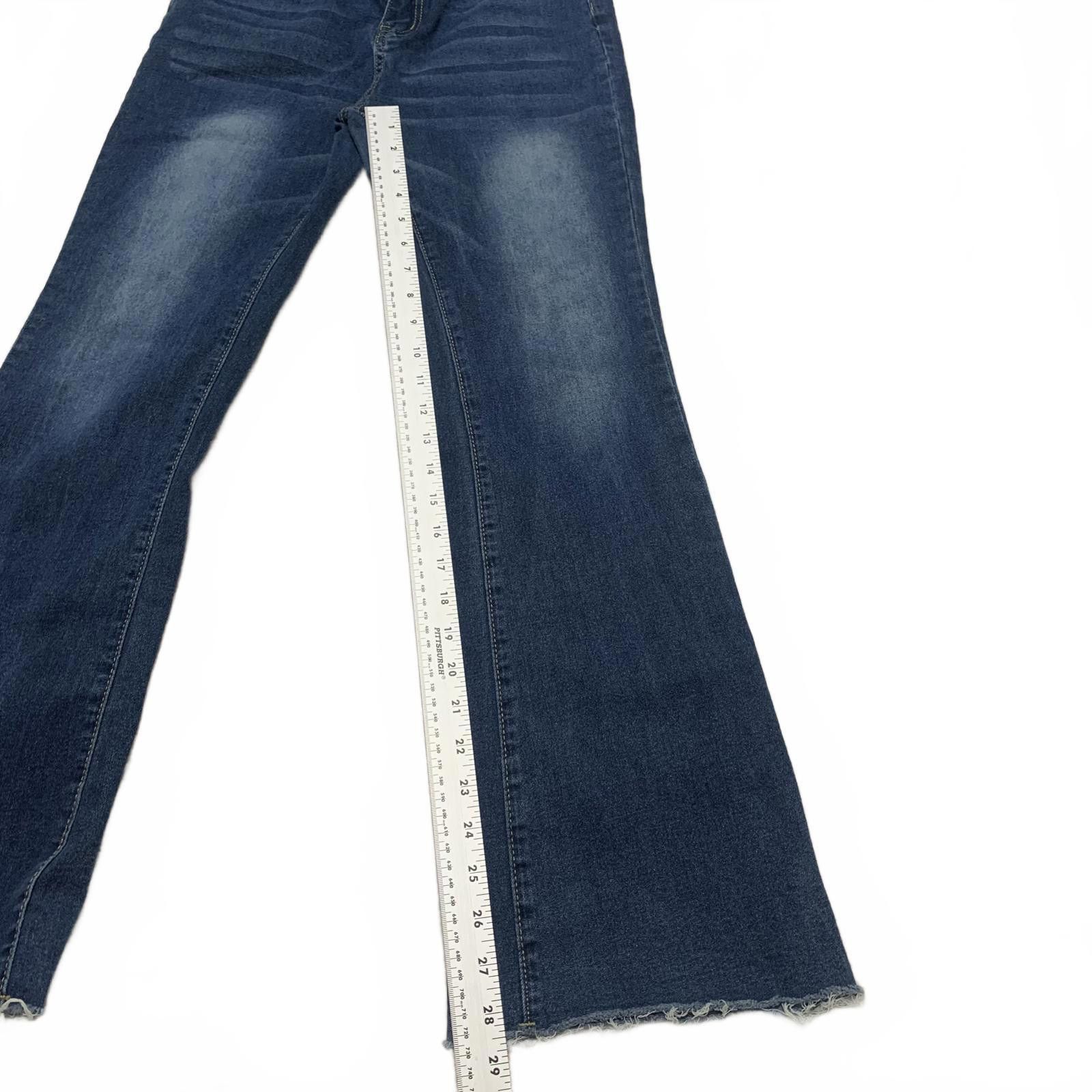 NBDN Nobrandedon Denim Overalls Women's Size Small Blue Flared Legs Jeans Size 28" / US 6 / IT 42 - 6 Thumbnail