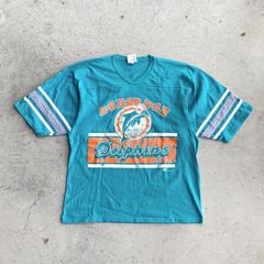 workingclassrebel Miami Dolphins Vintage NFL Football T Shirt by Trench Made in The USA New with Tags in Sizes Large and X-Large