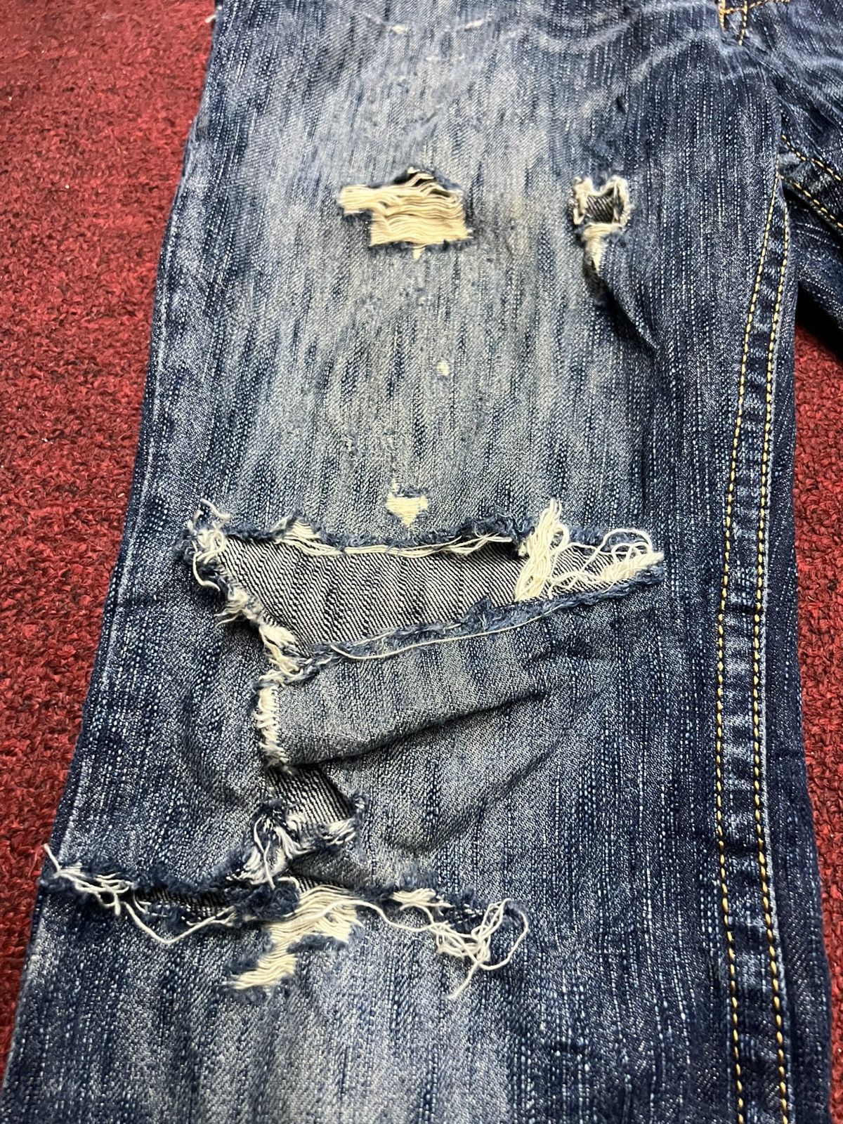 Japanese Brand Kyoji maruyama denim jeans zipper japan vintage Size US 33 - 11 Thumbnail