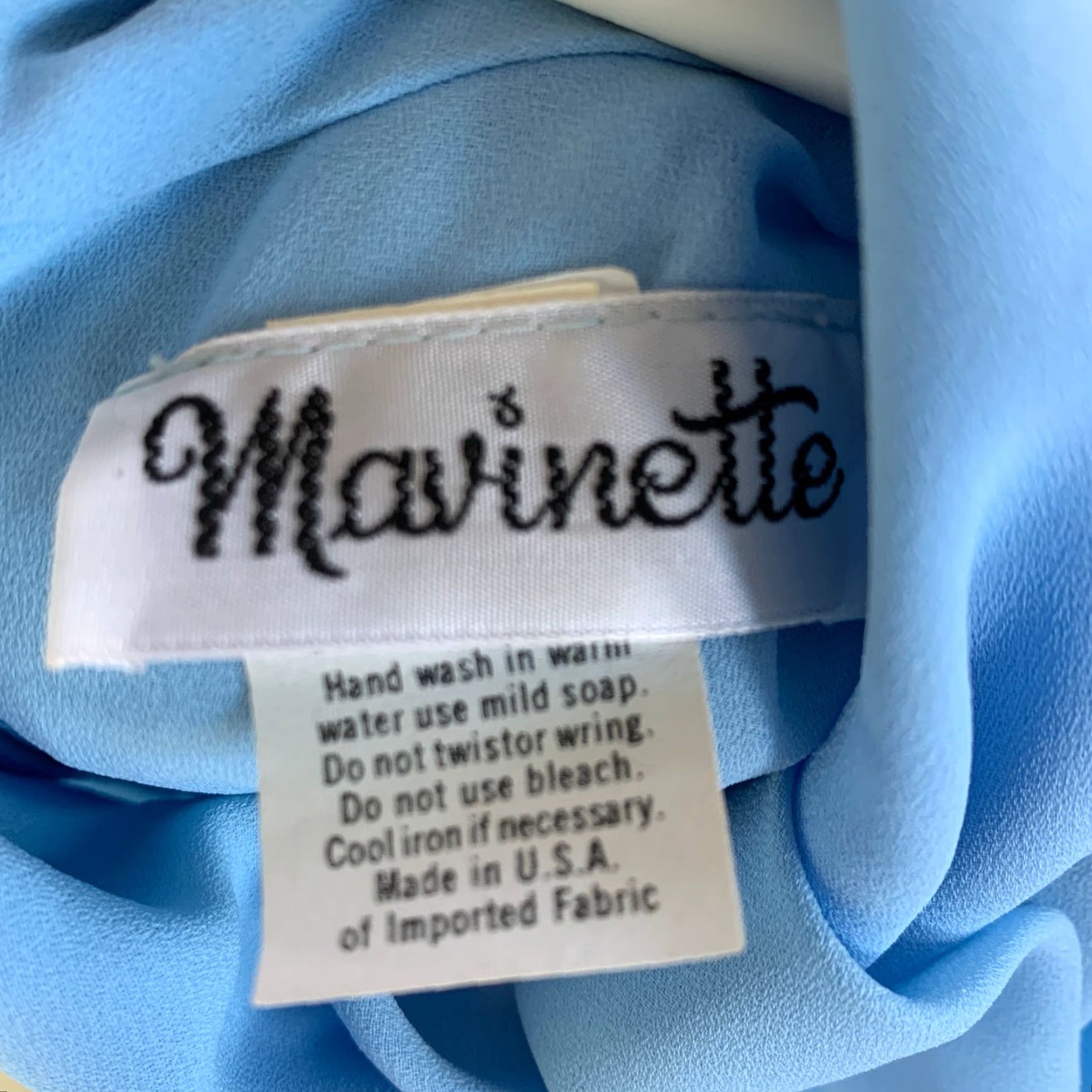 Vintage Vintage Mavinette Blue Pleated Twirl Secretary Dress Twee Size 6 80s Size M / US 6-8 / IT 42-44 - 6 Thumbnail