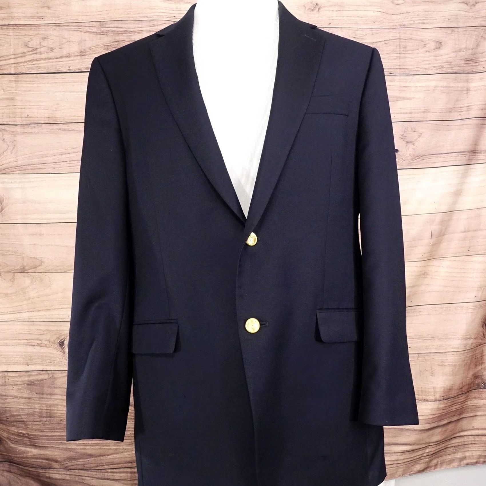 Ralph Lauren Lauren Ralph Coat Mens 42 Blue Blazer Two Button Notch Lapel Sport Size 42R - 3 Thumbnail