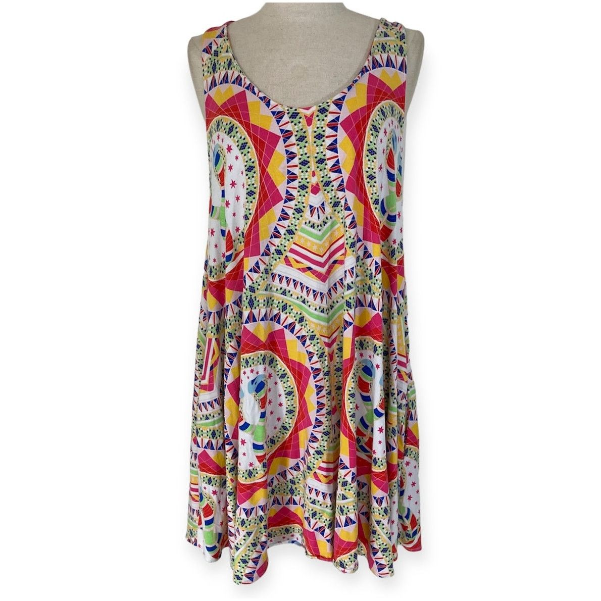 Mara Hoffman Mara Hoffmann tank dress swim cover up multicolor beach wear Size ONE SIZE - 1 Thumbnail