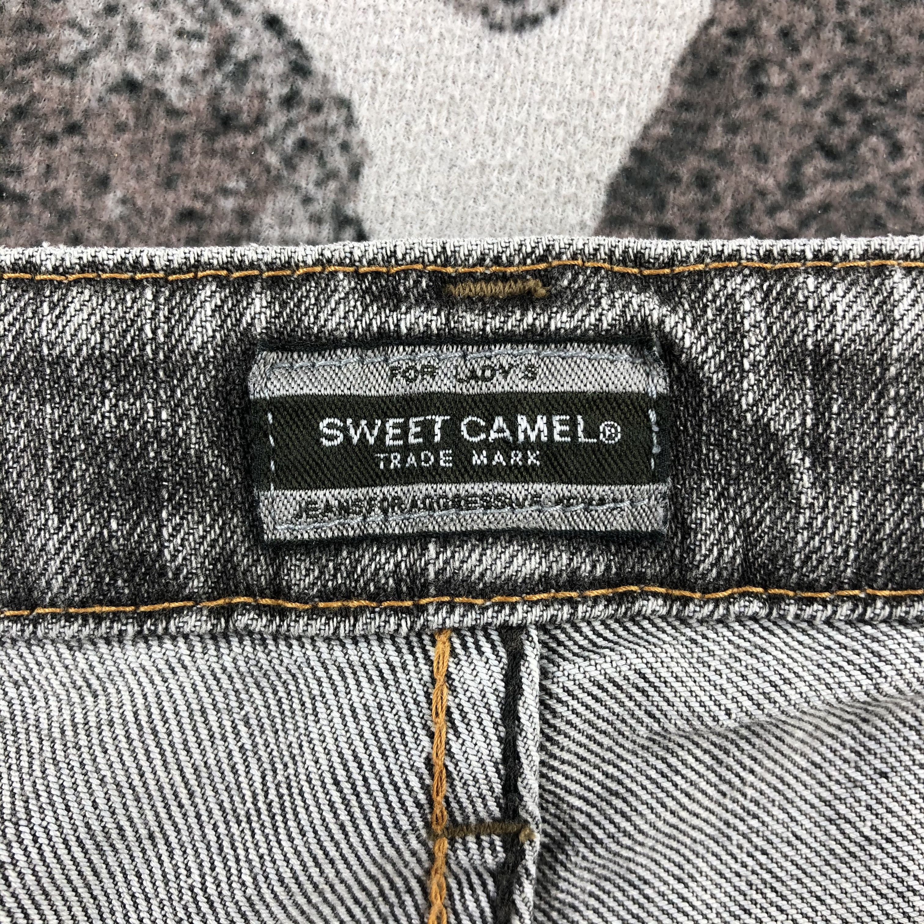 Japanese Brand Sweet Camel Jeans Faded Gray Flare Denim KJ1216 Size 29" - 8 Thumbnail