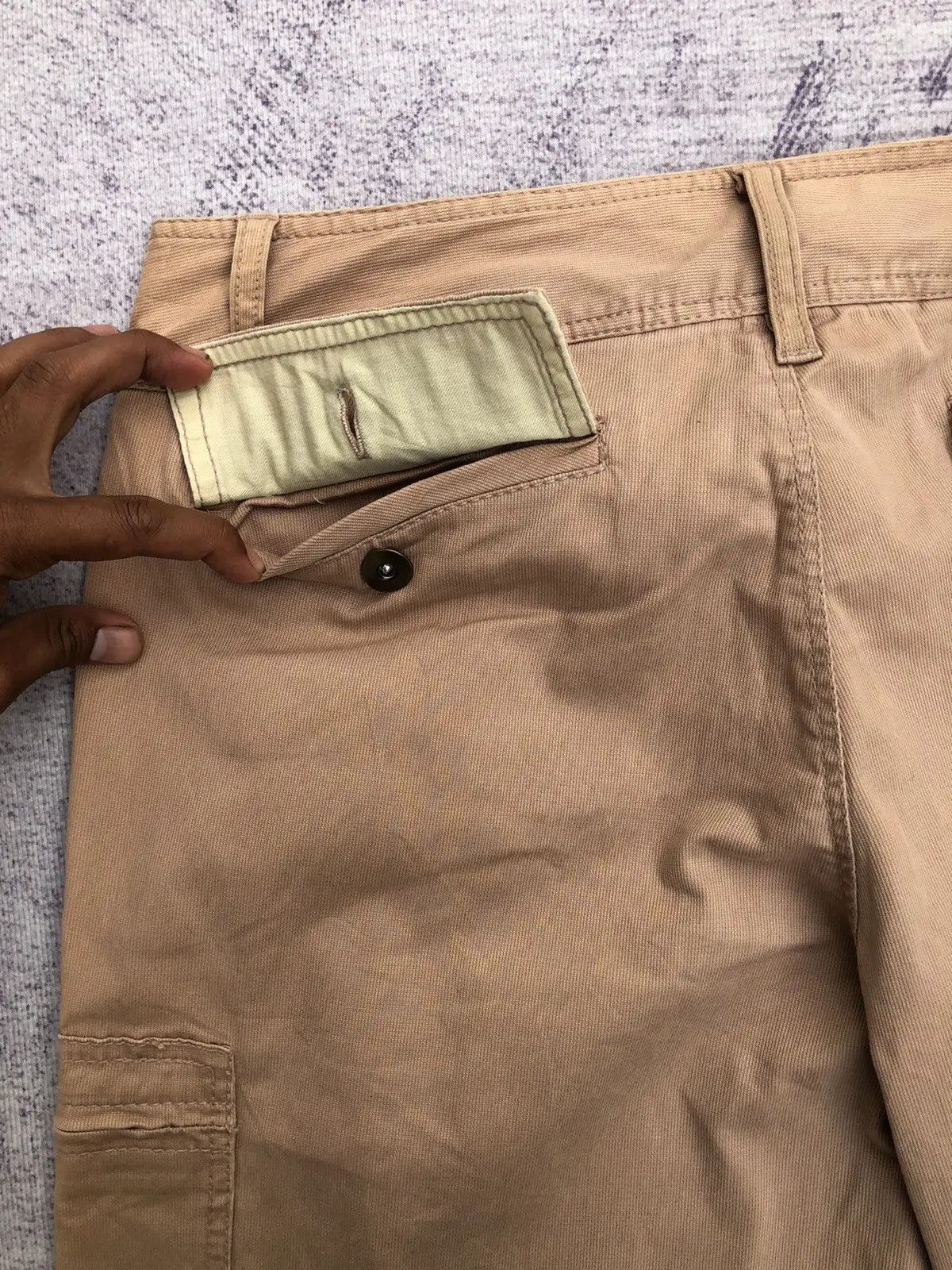 Designer × Japanese Brand Y2K Cargo Trousers Baggy Khakis Multi Pocket Tactical Pants Size US 32 / EU 48 - 12 Thumbnail