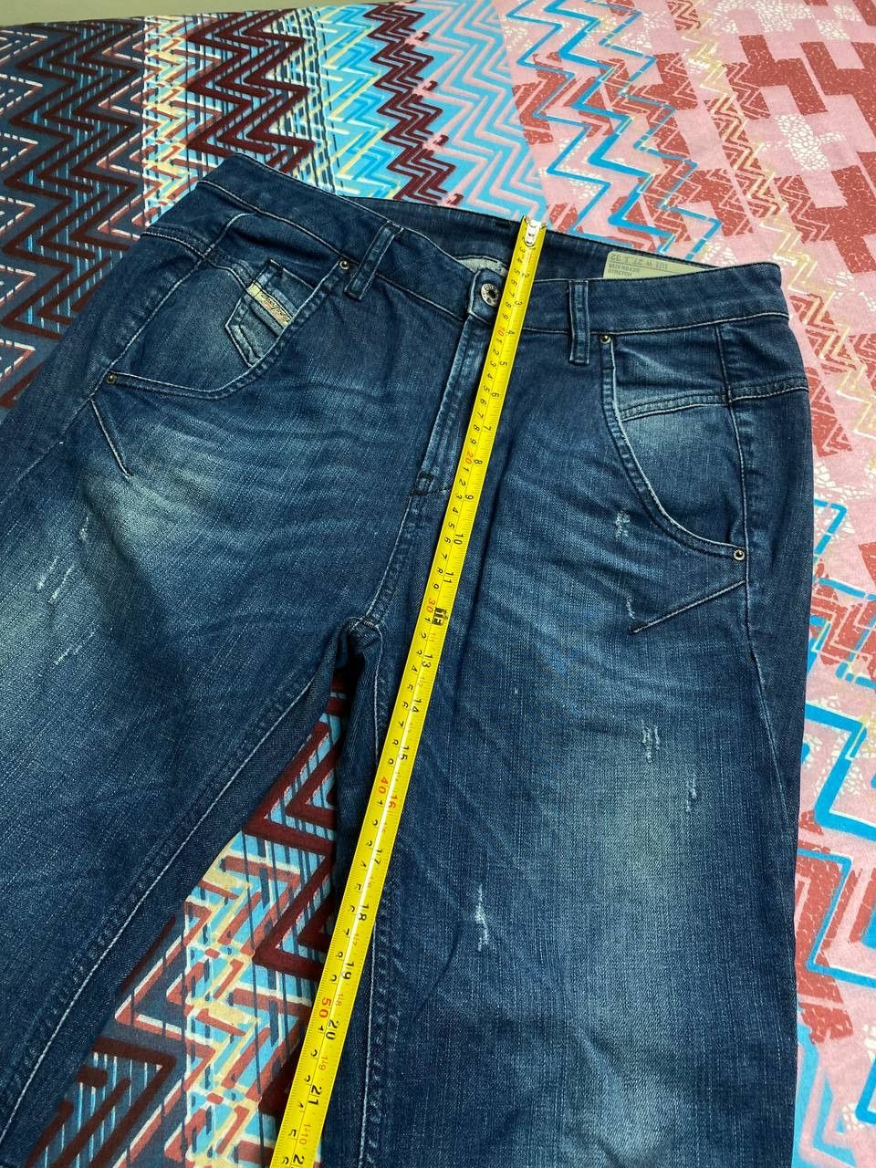 Diesel Vintage Diesel Button Jean Baggy Distressed Faded Denim Size US 27 - 8 Thumbnail