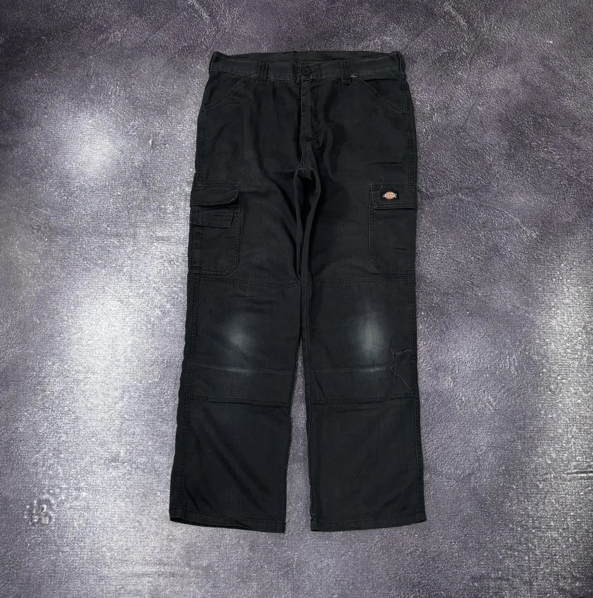 Dickies × Vintage Vintage Dickies Black Workwear Hype Baggy Cargo Pants Size US 34 / EU 50 - 1 Thumbnail