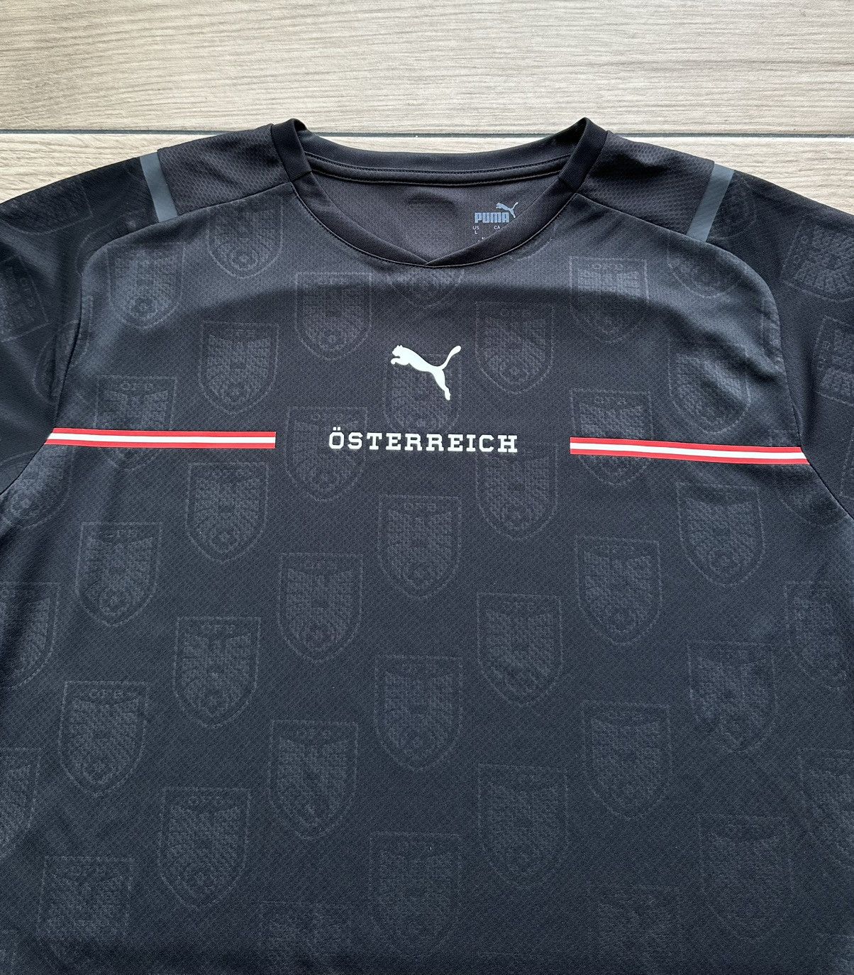 Puma Austria National Football Team Puma Training Shirt Size L Size US L / EU 52-54 / 3 - 3 Thumbnail
