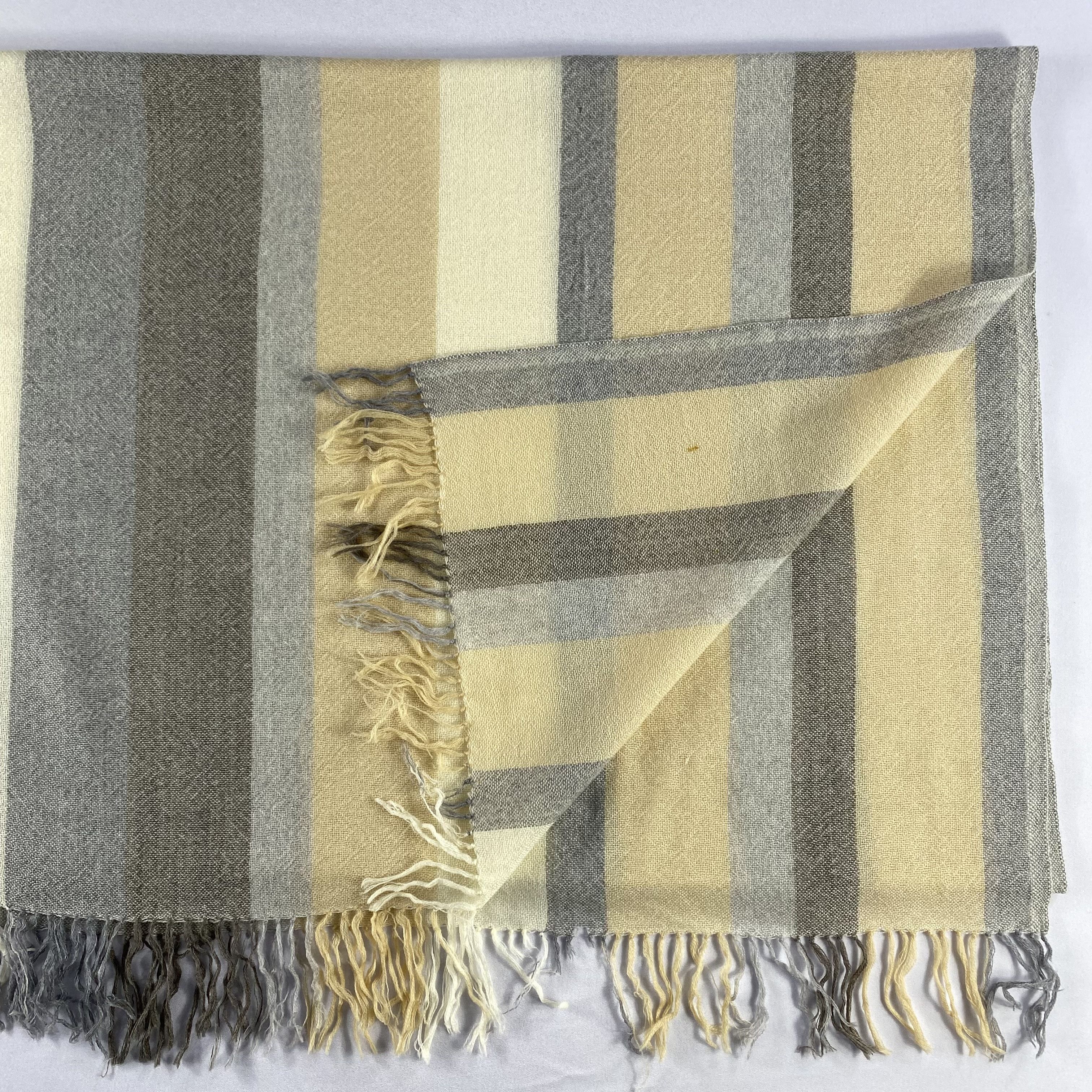 Max Mara Max Mara Stripe Scarf Neck Wrap Wool Muffler Size ONE SIZE - 4 Thumbnail