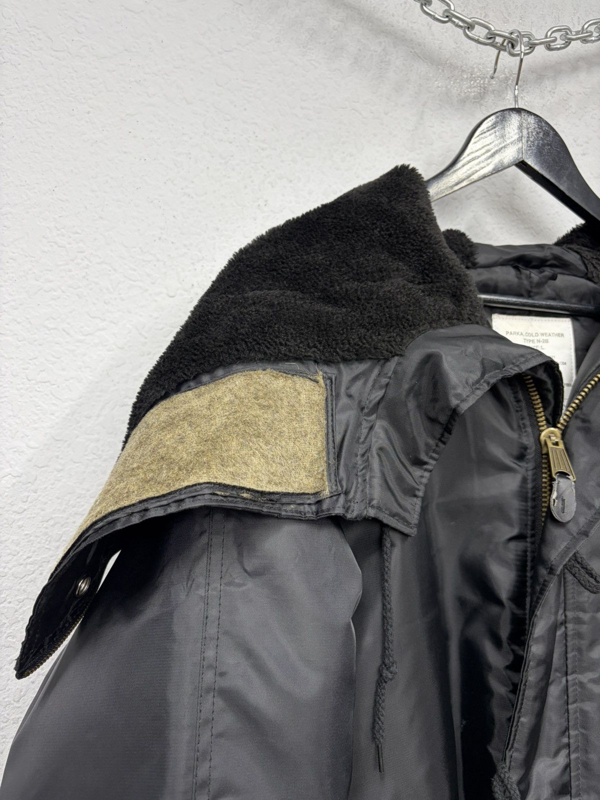 If Six Was Nine Vintage Rick Owens Vibe Black Bomber Jacket Faux Fur Collar Size US L / EU 52-54 / 3 - 11 Thumbnail