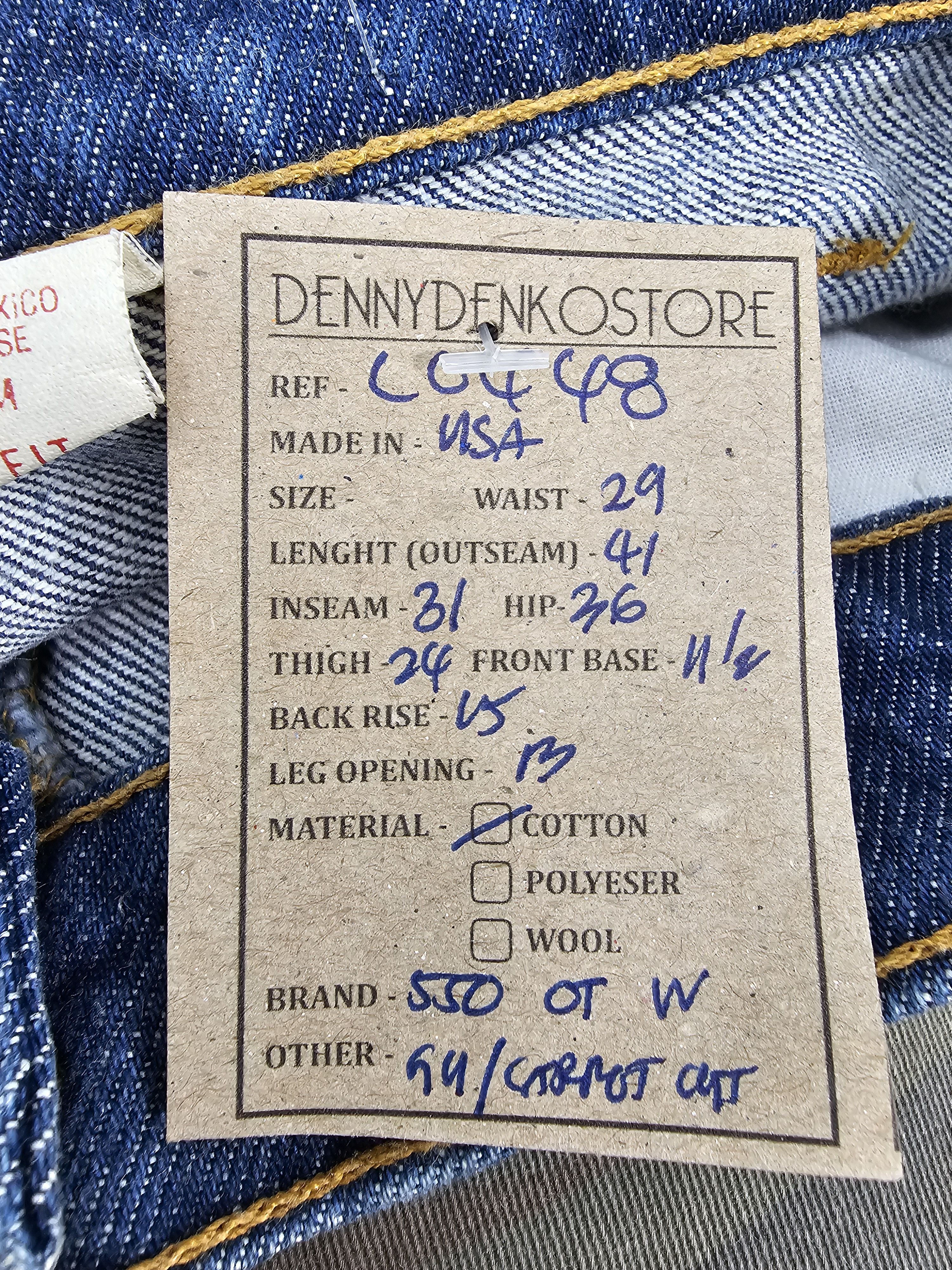 Levi's Vintage Clothing Vtg LEVIS 550 Relaxed Fit Tappred Leg Orange Tab Jeans L0448 Size US 29 - 14 Thumbnail