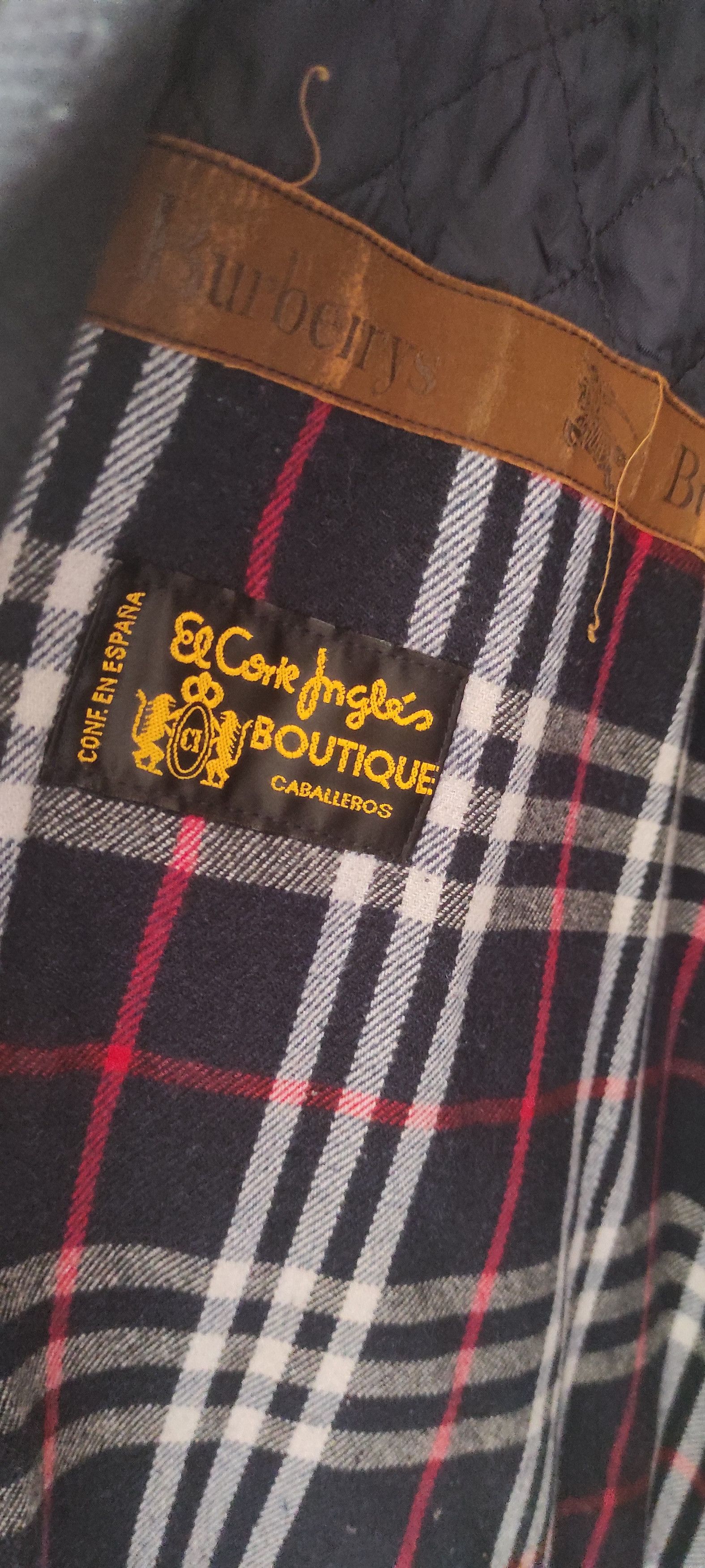 Burberry × Vintage Burberrys Mens Nova Check Wool Duffle Coat Made In Spain Size US L / EU 52-54 / 3 - 13 Thumbnail