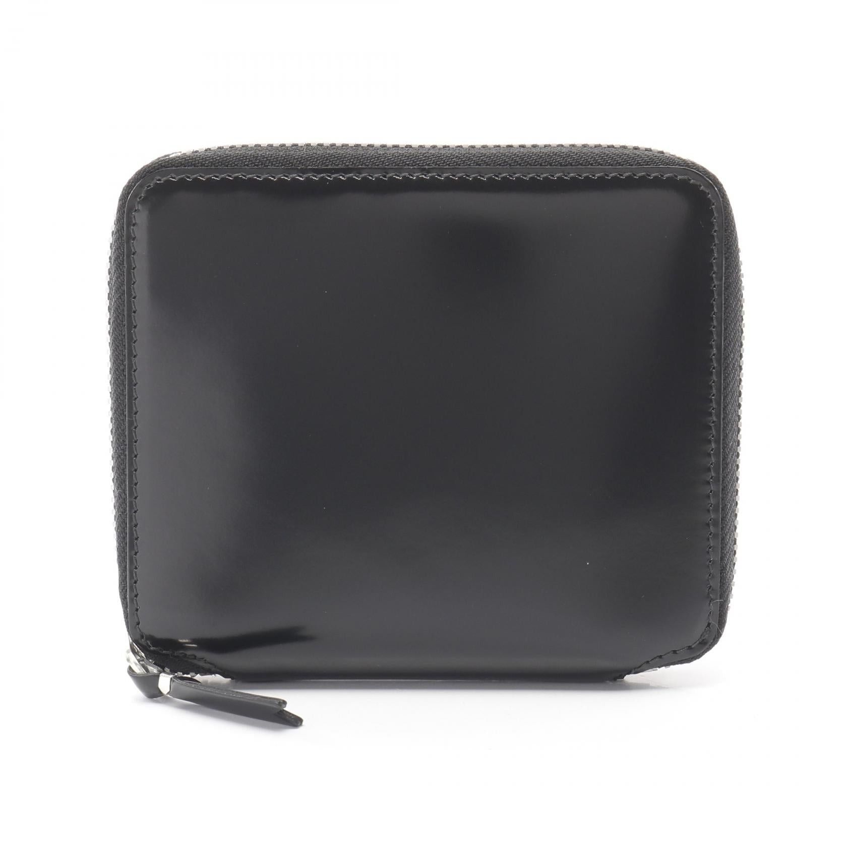 Comme des Garcons Comme Des Garcons Mirror Inside Round Zipper Wallet Leather Black Size ONE SIZE - 1 Thumbnail