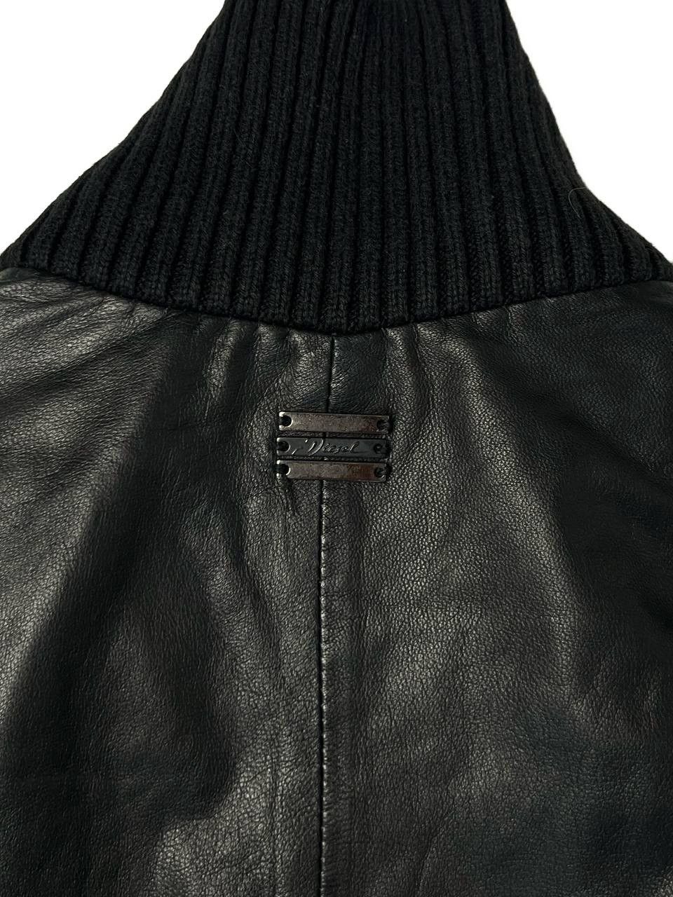 Diesel Vintage Diesel Chain Embellished Leather Blouson Jacket Size US XS / EU 42 / 0 - 9 Thumbnail