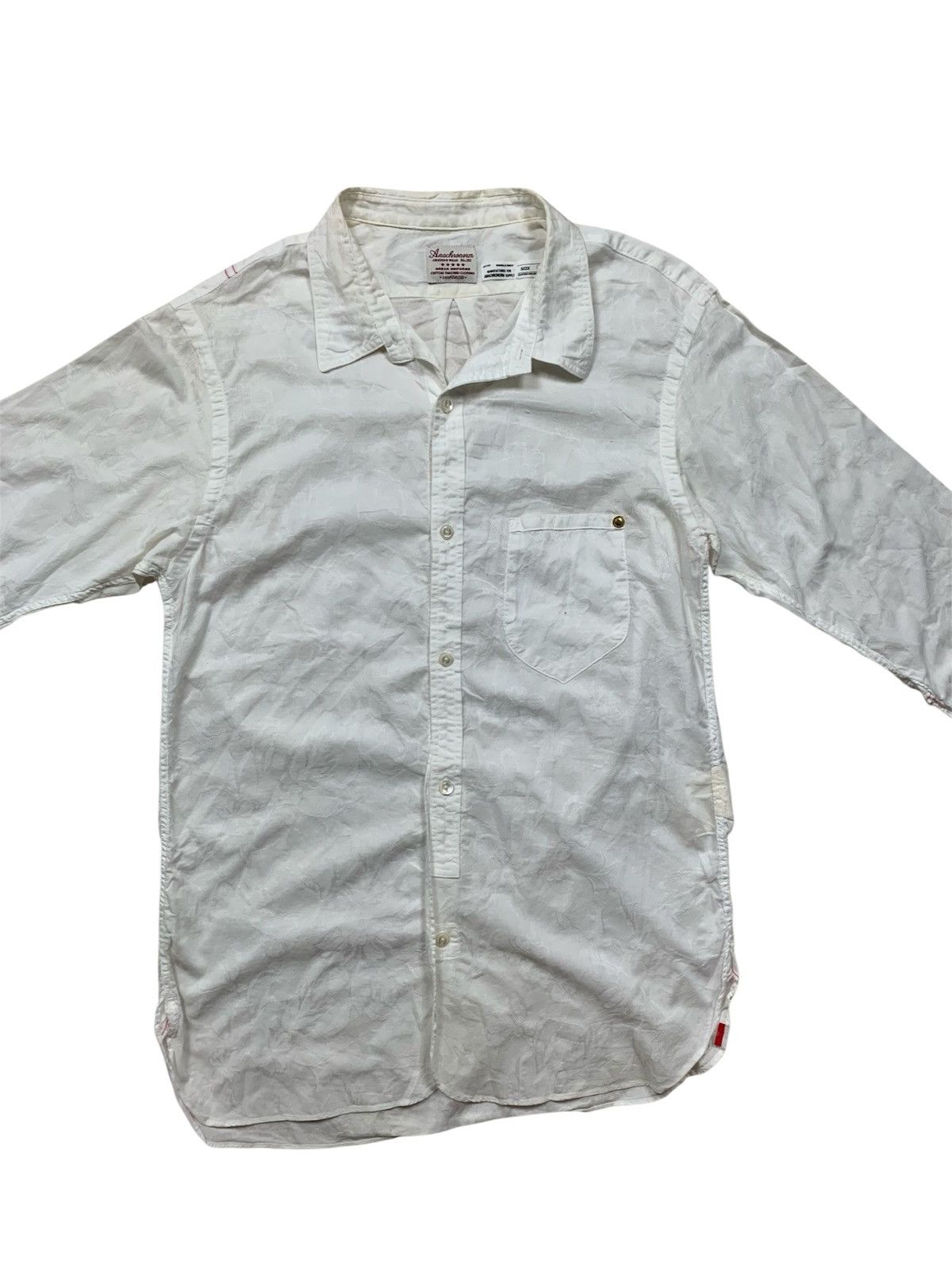 ANACHRONORM Anachonorm white button up shirt Size US M / EU 48-50 / 2 - 1 Thumbnail