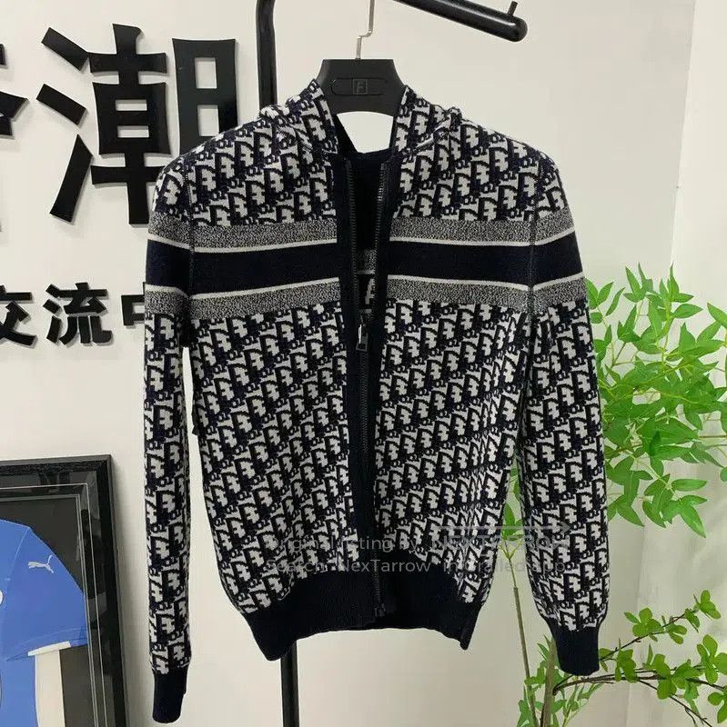 Dior Dior Black Wool Men's Hoodie . Size US M / EU 48-50 / 2 - 1 Thumbnail
