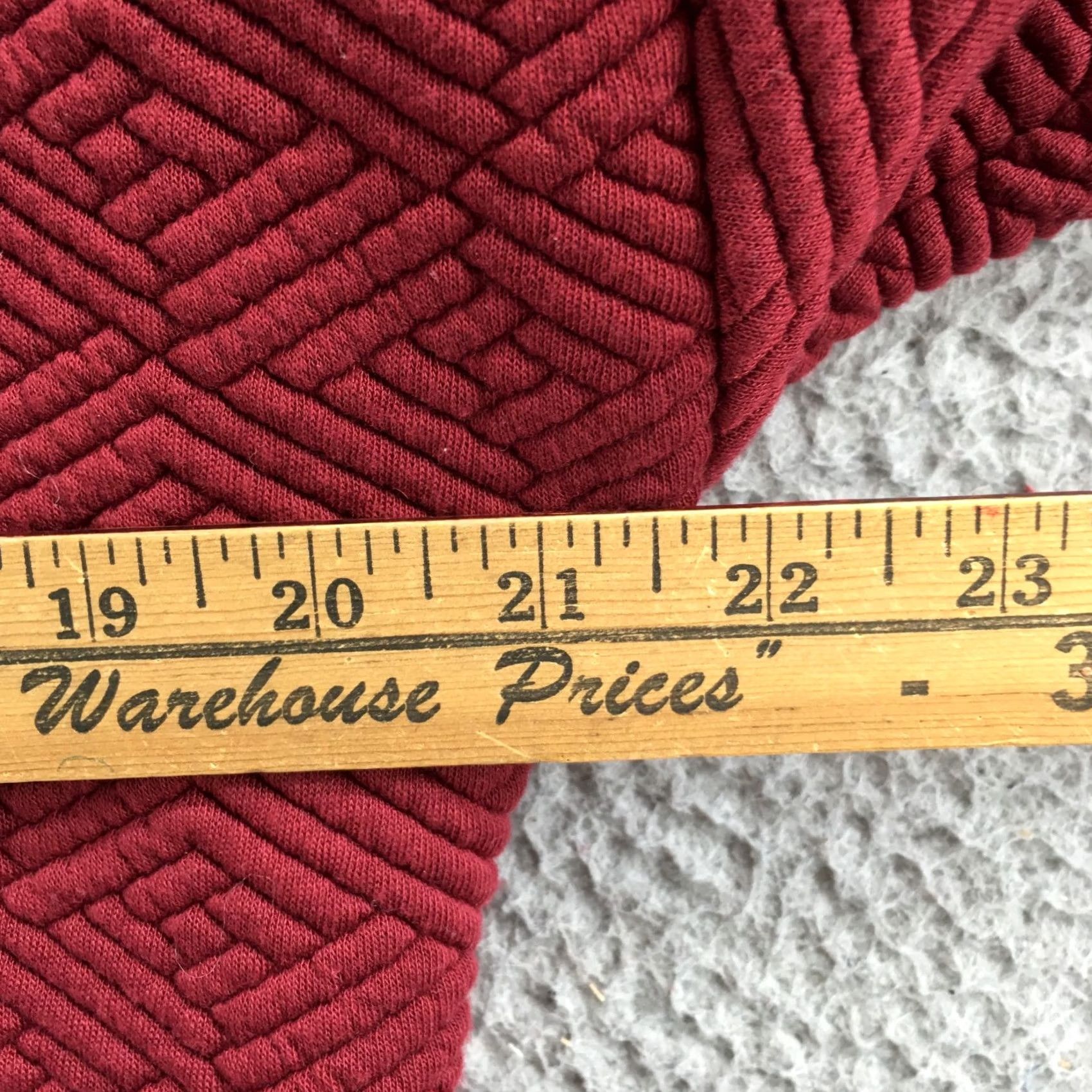 Vintage Ideology Hoodie Womens M Burgundy Pullover Polyester Textured Casual Sweatshirt Size M / US 6-8 / IT 42-44 - 6 Thumbnail