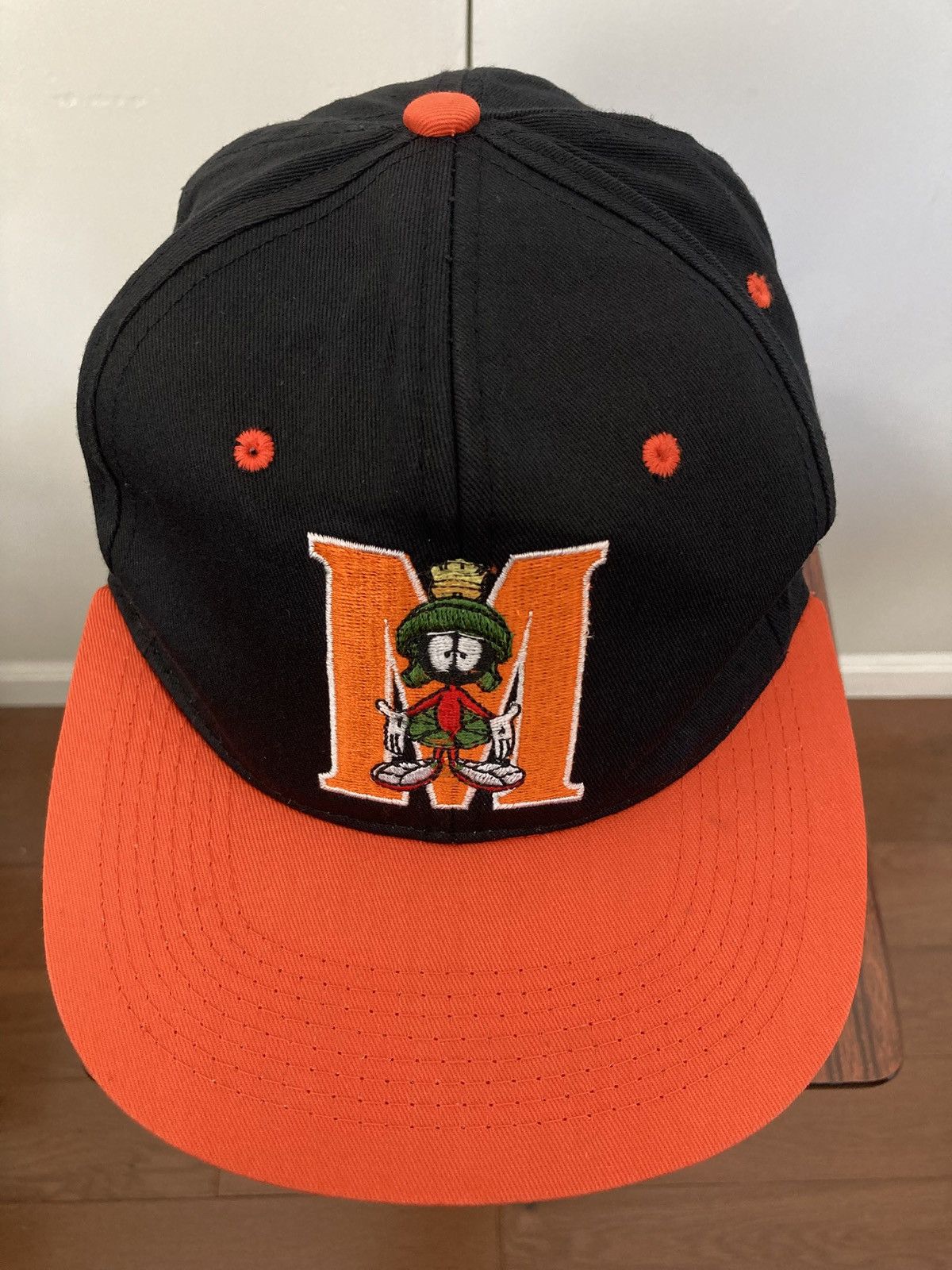 Vintage × Warner Bros MARVIN THE MARTIAN SNAPBACK HAT 1992 LOONEY TUNES CARTOON Size ONE SIZE - 3 Thumbnail