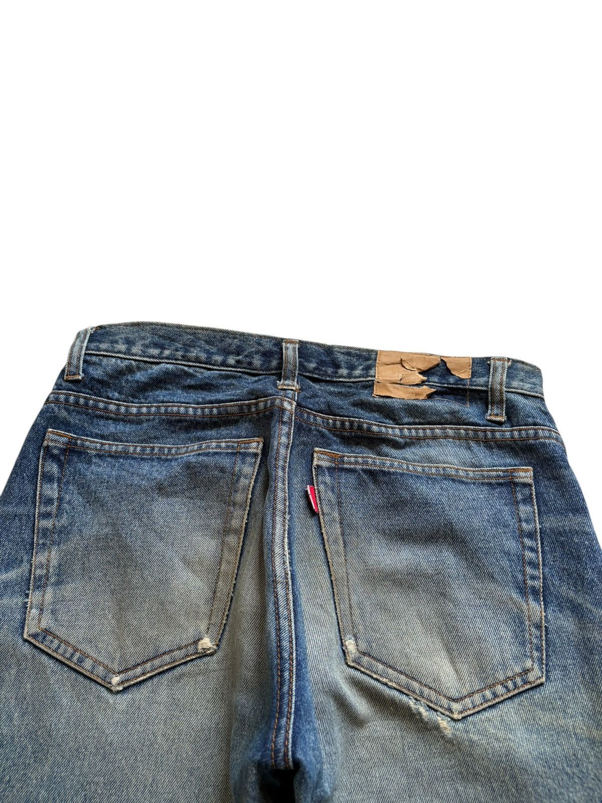 Japanese Brand Vintage Japanese Brand Mud Wash Distressed Loose Jeans Size US 29 - 8 Thumbnail