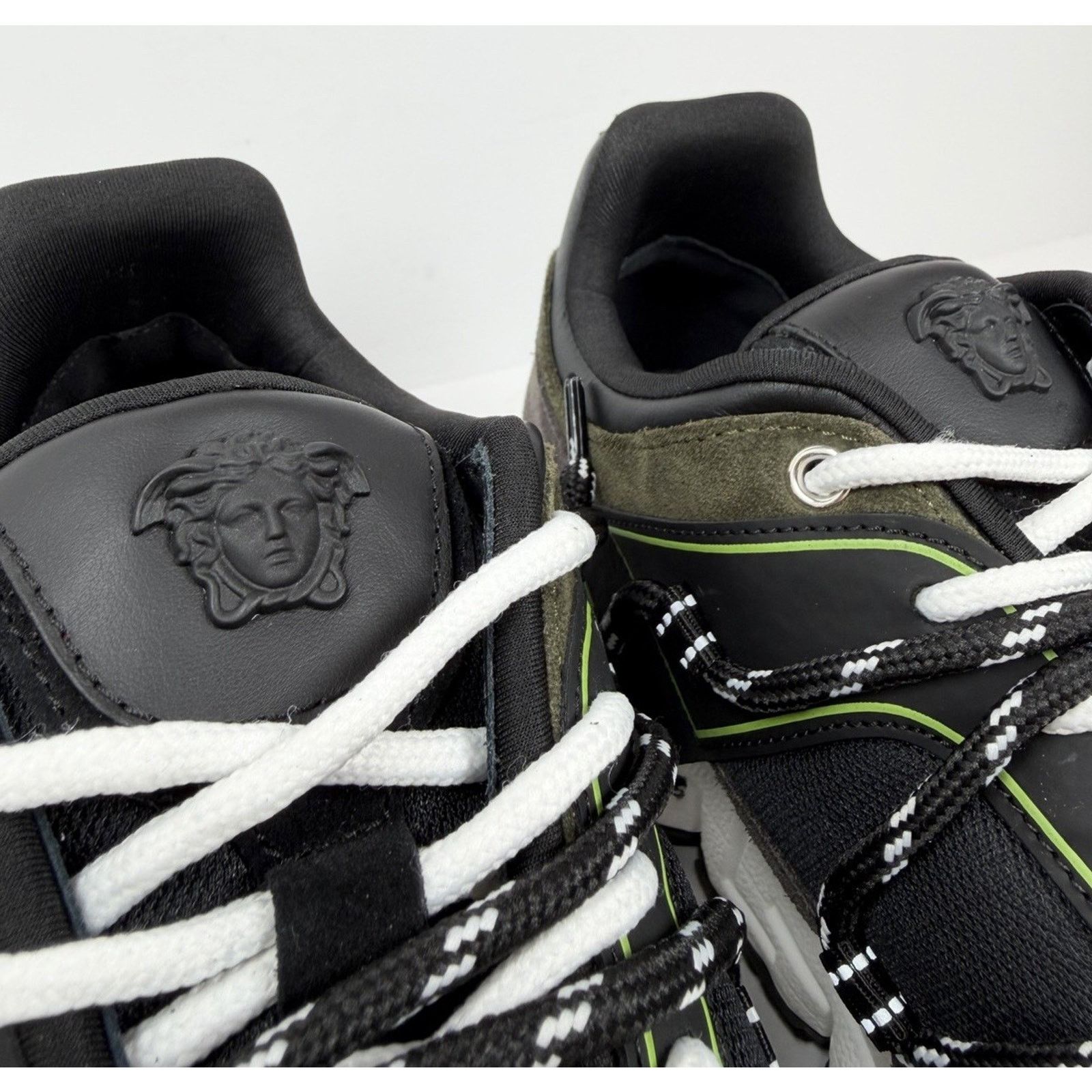 Versace Size 45EU/12US - Versace Trigreca Olive Green NEW! Size US 12 / EU 45 - 6 Thumbnail