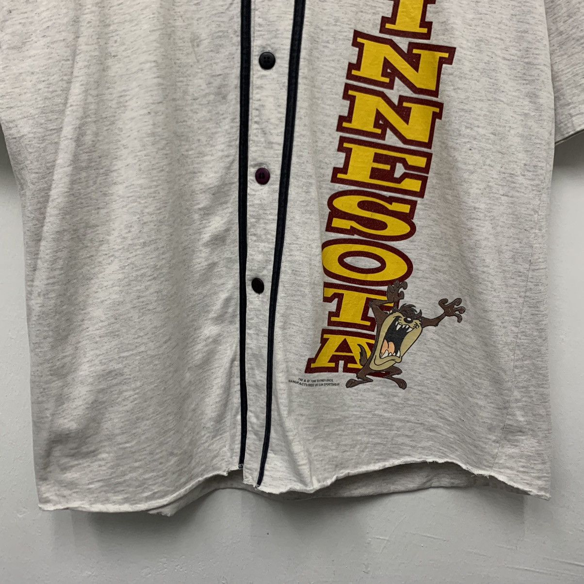 Warner Bros Vintage 90s University Minnesota Baseball Shirt Size US XL / EU 56 / 4 - 4 Thumbnail