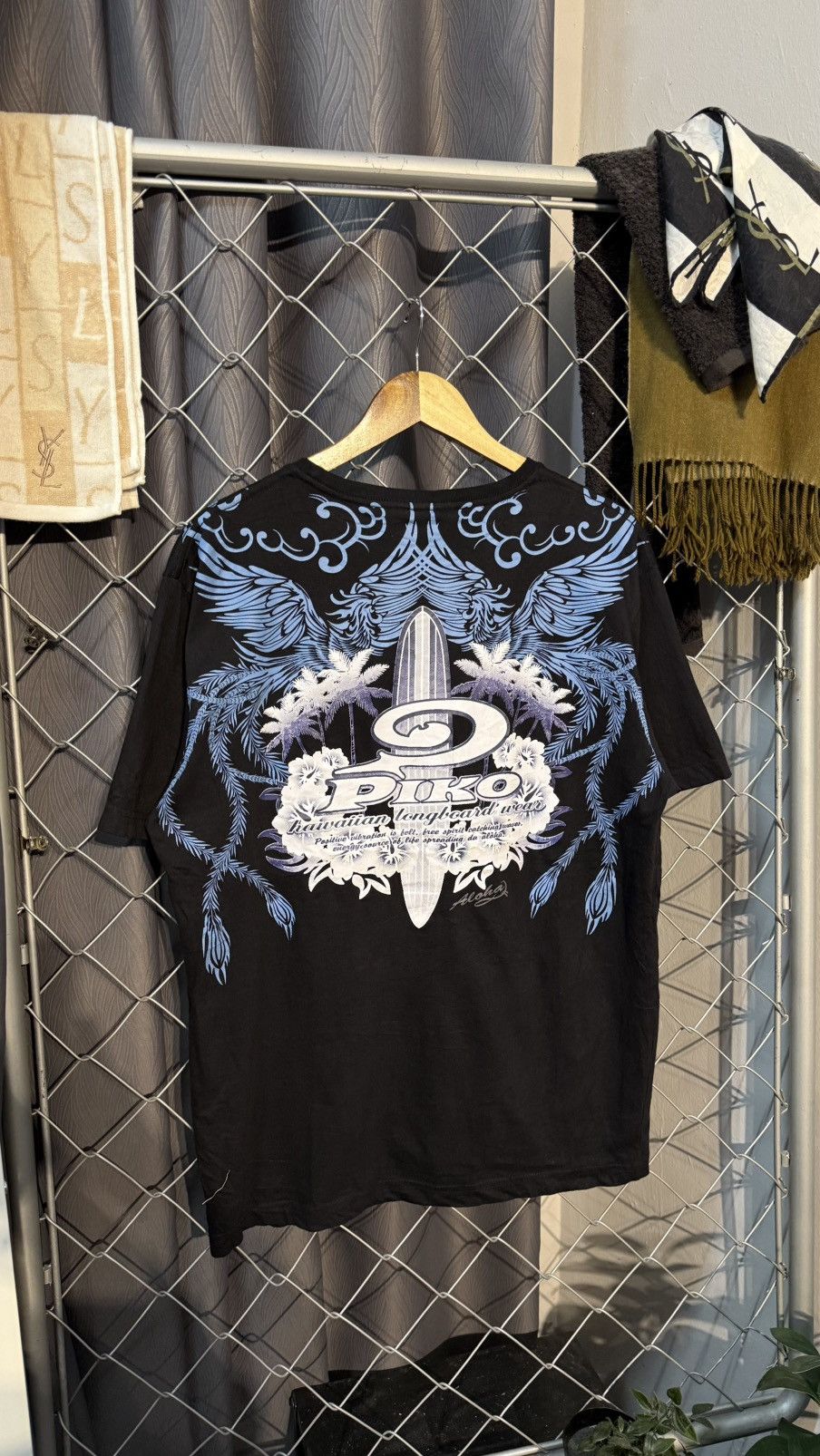 Vintage PIKO SURF OVP WING GRAPHIC PRINT TSHIRT Size US M / EU 48-50 / 2 - 1 Thumbnail