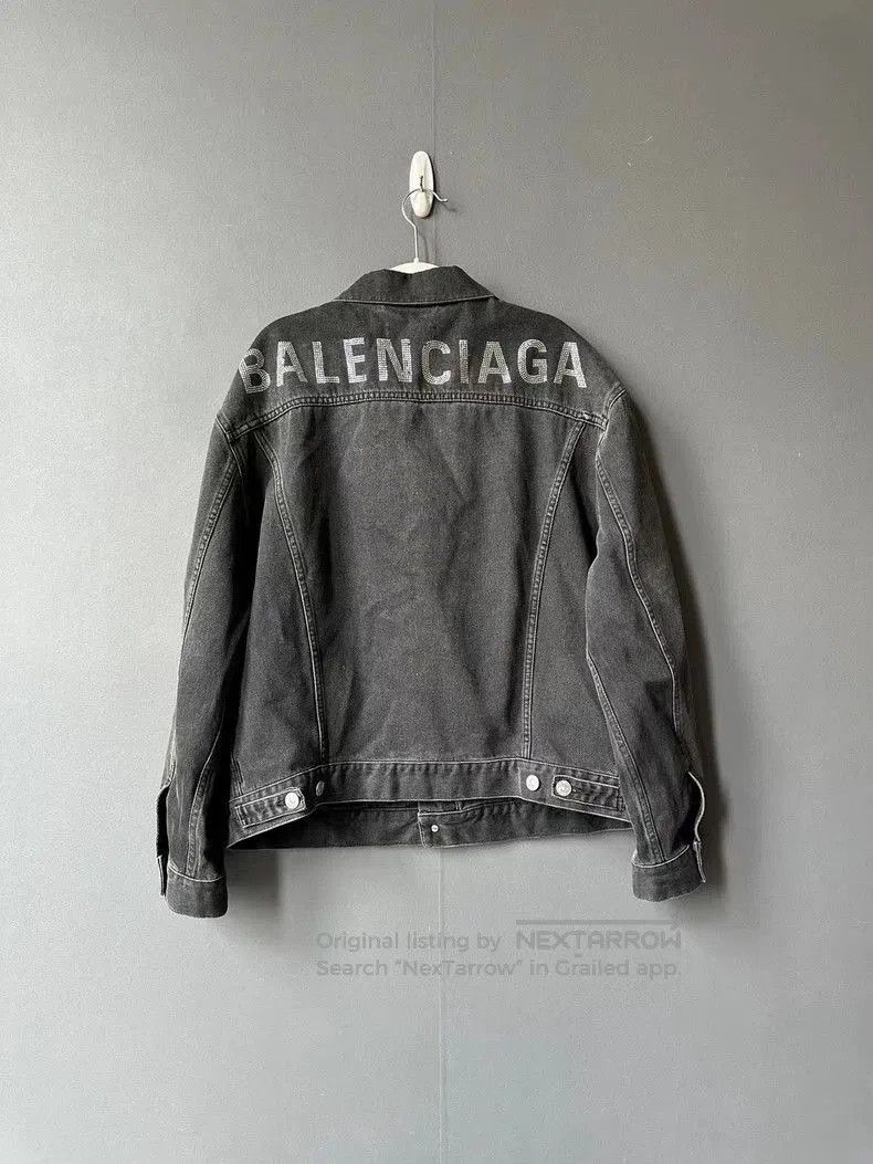 Balenciaga Balenciaga Crystal Denim Jacket. Size US XS / EU 42 / 0 - 2 Thumbnail