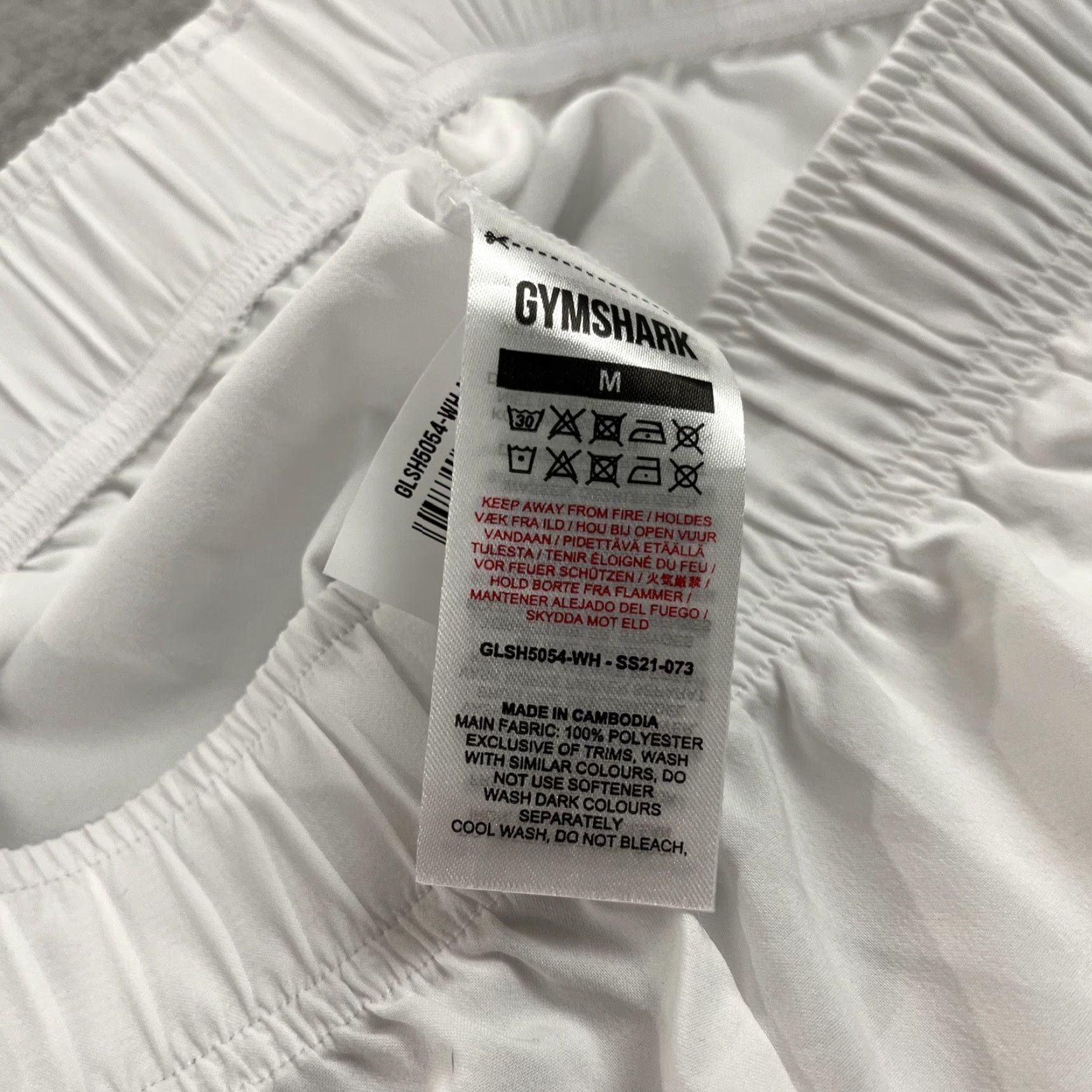 Gymshark GYMSHARK Shorts Womens Medium White Lightweight 3" Running Training Gym & Training Casual Sport Shorts Mens Womens Size 32" / US 10 / IT 46 - 7 Thumbnail