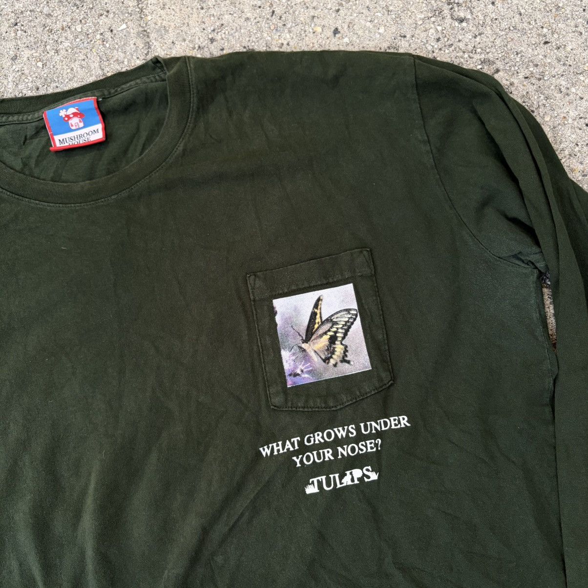 Online Ceramics Online Ceramics Tulips Pocket Long Sleeve Green Rare Sz XXL Size US XXL / EU 58 / 5 - 3 Thumbnail