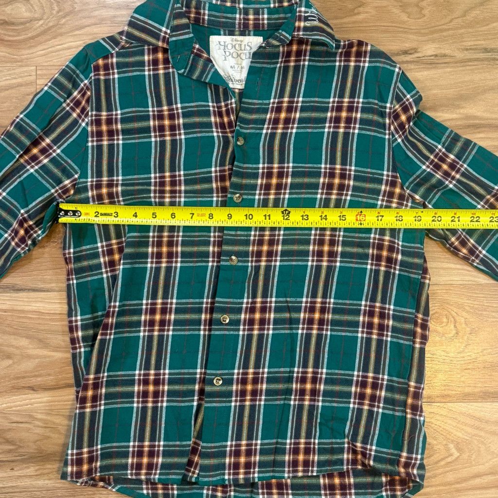J Brand Disney Unisex M Hocus Pocus Plaid Flannel Shirt Size L / US 10 / IT 46 - 5 Thumbnail
