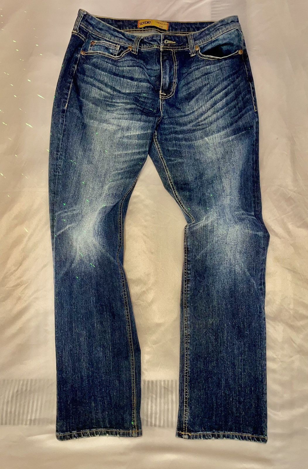 Seven 7 Seven7 36x34 Soft, loose Straight Fit medium denim Broken in Size US 36 / EU 52 - 1 Thumbnail