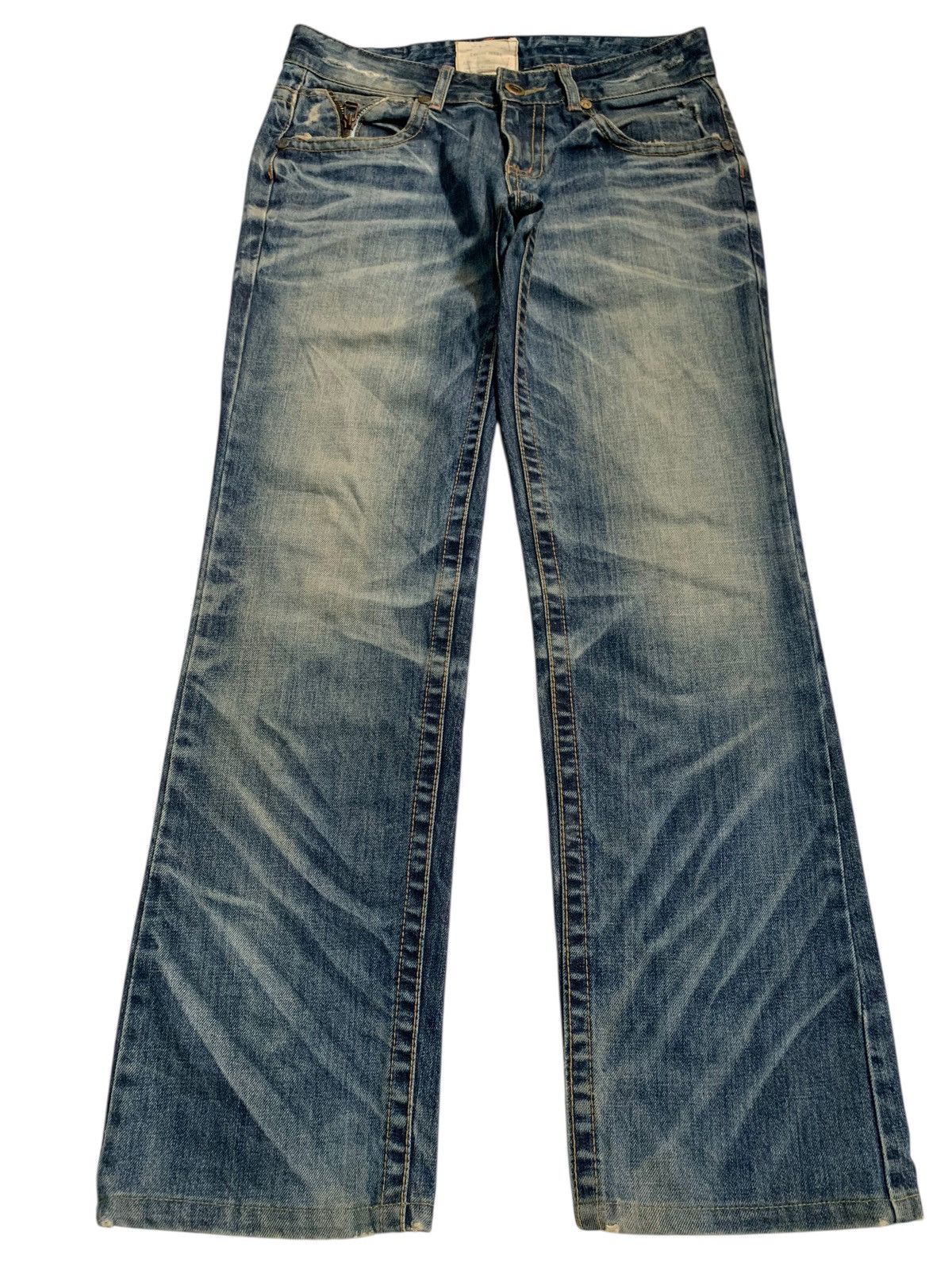 Tornado Mart JAPANESE LOLITA FADED & RUSTY PUNK DISTRESSED DENIM Size US 33 - 1 Thumbnail