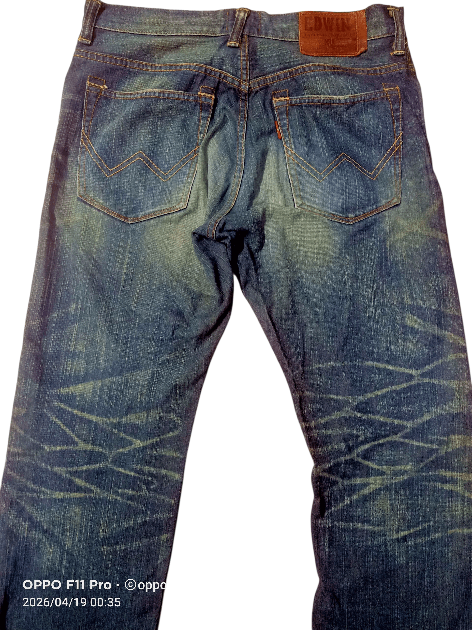 Japanese Brand 💥Vintage Edwin 404XV Flare Denim Men 💥 Size US 34 / EU 50 - 3 Thumbnail