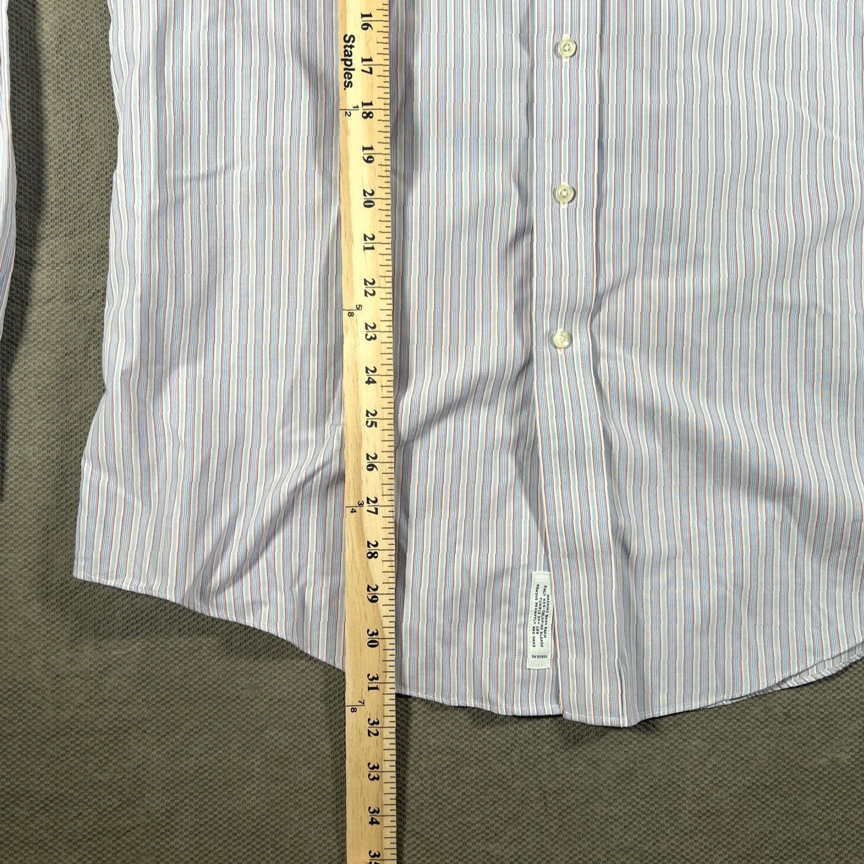 Brooks Brothers Brooks Brothers Button-Down Shirt Blue Stripe 16.5-36 Mens Long Sleeve Non-Iron Casual Regular Button-Up Collared Woven Cotton Shirt Size US XL / EU 56 / 4 - 7 Thumbnail