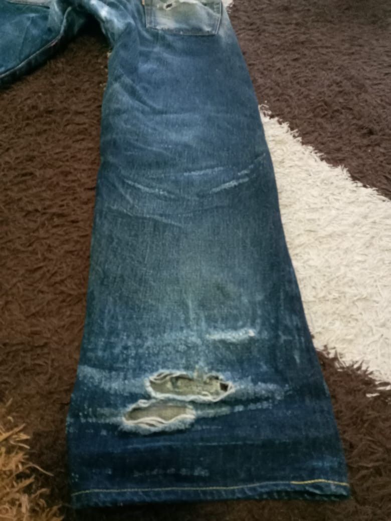 Japanese Brand × Momotaro Jeans × Vintage Vintage Distress Momotaro selvadge Jeans Size US 31 - 15 Thumbnail