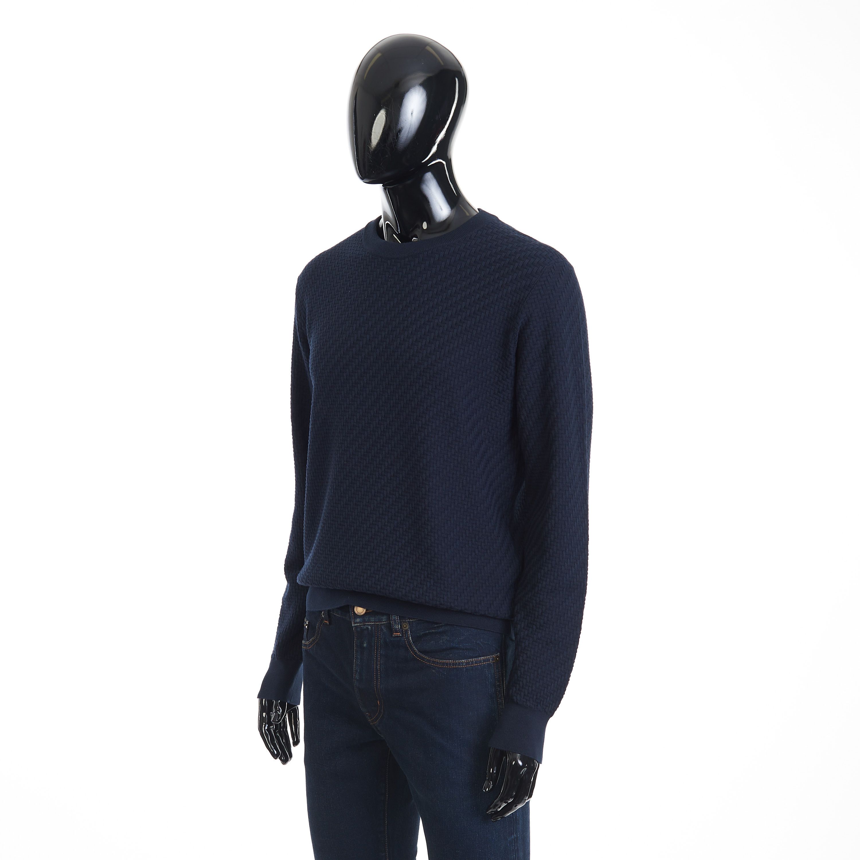 Brioni Navy Blue Crewneck Sweater Size 60 Size US XXL / EU 58 / 5 - 2 Thumbnail