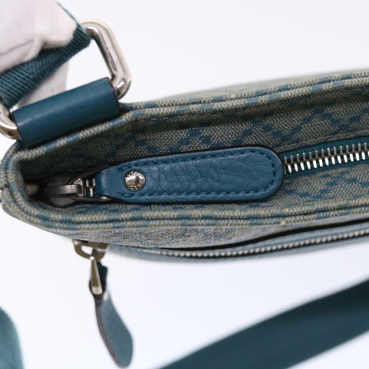 Gucci GUCCI Diamante Shoulder Bag Pvc Leather Light Blue Size ONE SIZE - 17 Thumbnail