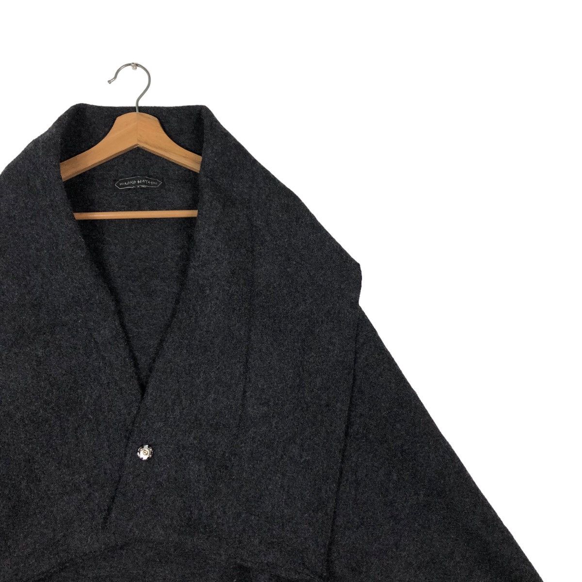 Japanese Brand 🔥CROPPED WOOL BIKER JACKET DOUBLE LAYER HIROKO HAYASHI Size US M / EU 48-50 / 2 - 12 Thumbnail