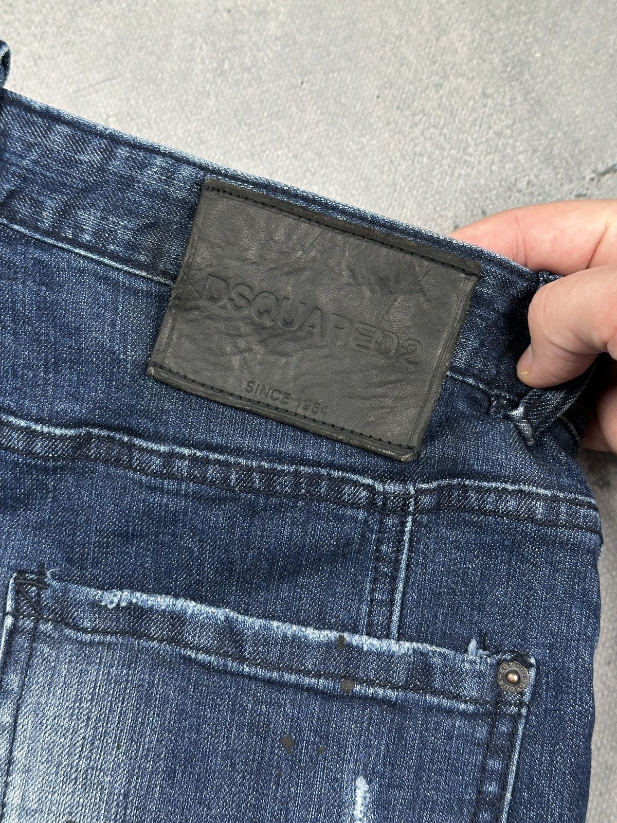 Dsquared2 Dsquared2 Distressed Vintage Wash Biker Jeans Splatter Rare Size US 34 / EU 50 - 8 Thumbnail