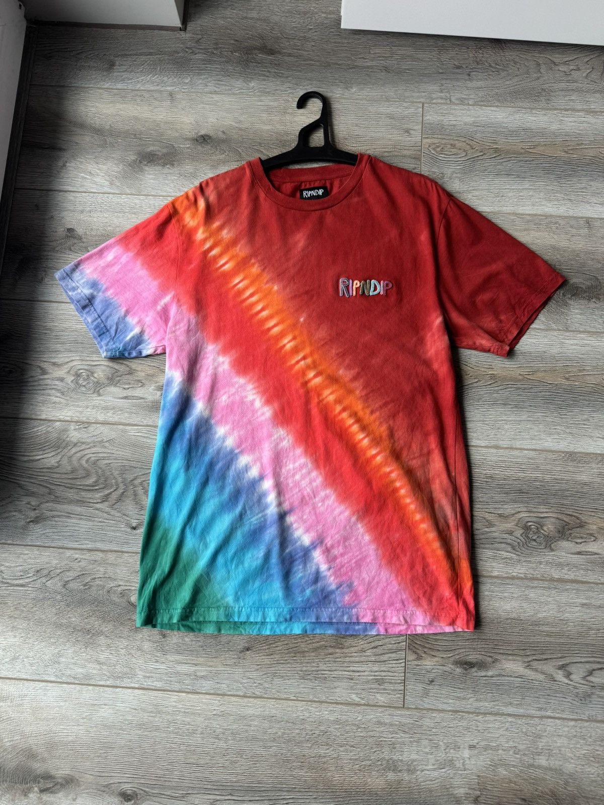 RIPNDIP RipNDip Rainbow Tie Dye Skate Tee Size US M / EU 48-50 / 2 - 1 Thumbnail