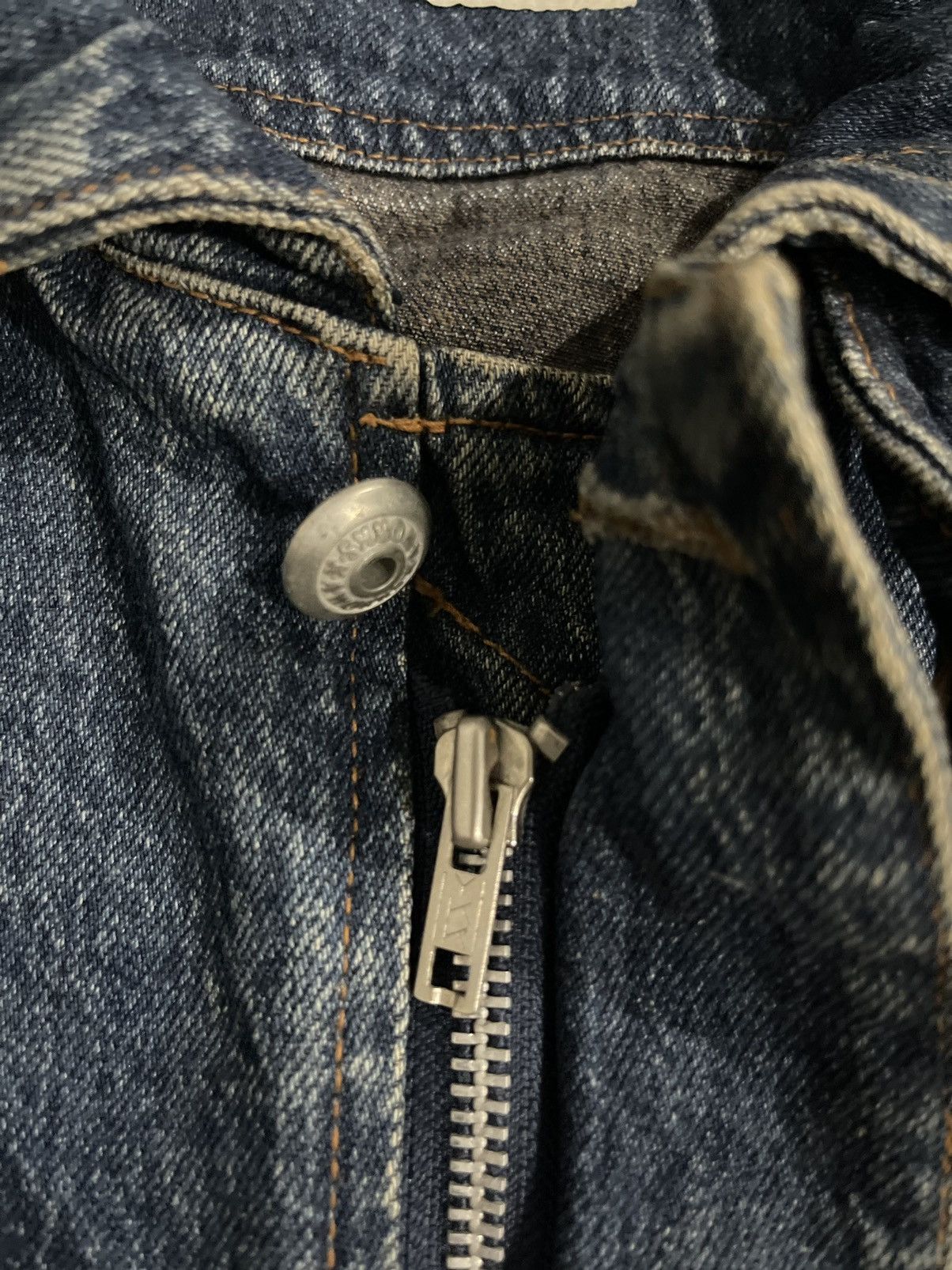 Japanese Brand × Kensho Abe Vintage Kensho Abe Denim Bomber Jacket Size US XL / EU 56 / 4 - 14 Thumbnail