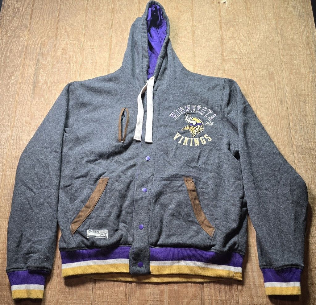 G-III Minnesota Vikings NFL Reversible Hoodie Jacket Men Size US XL / EU 56 / 4 - 1 Thumbnail