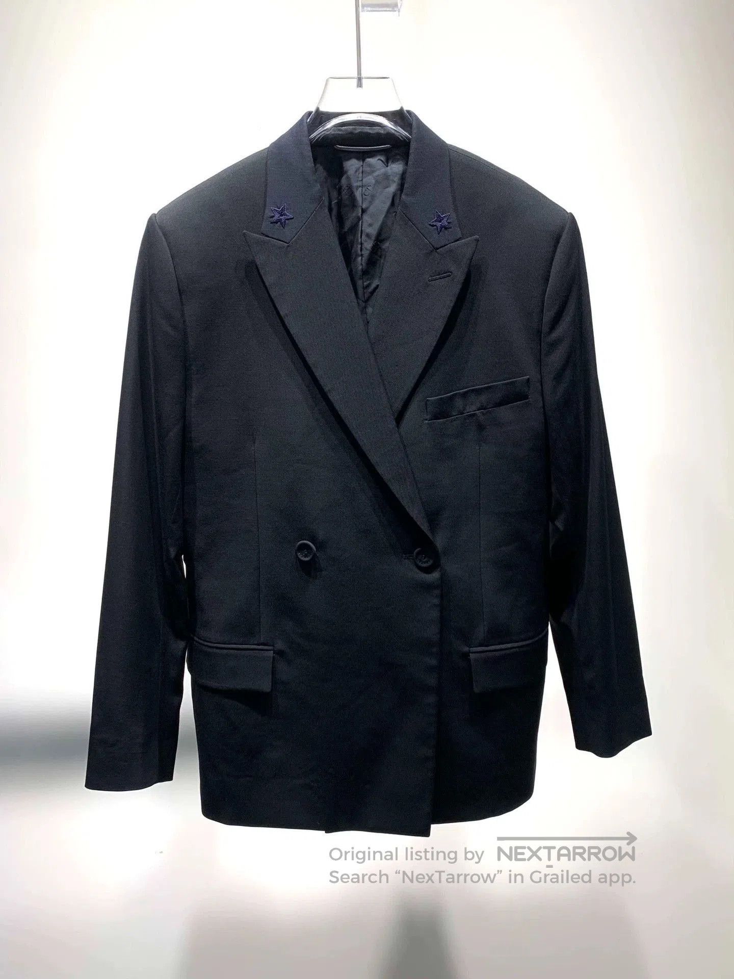 Dior dior embroidered double-breasted suit jacket. Size US L / EU 52-54 / 3 - 1 Thumbnail